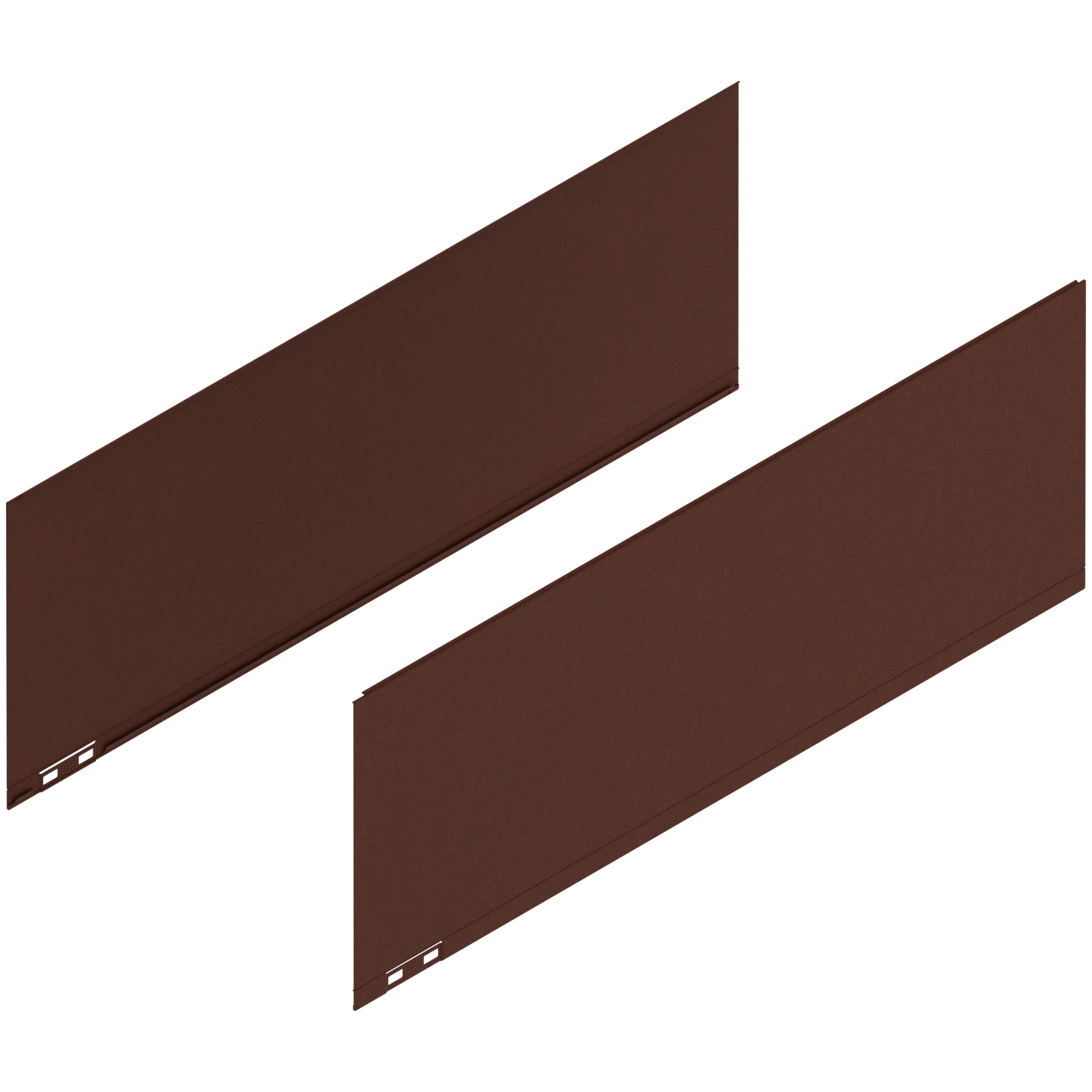 LEGRABOX Element dekoracyjny, wysokość F (241 mm), dł.=650 mm, prawy+lewy, noble rust