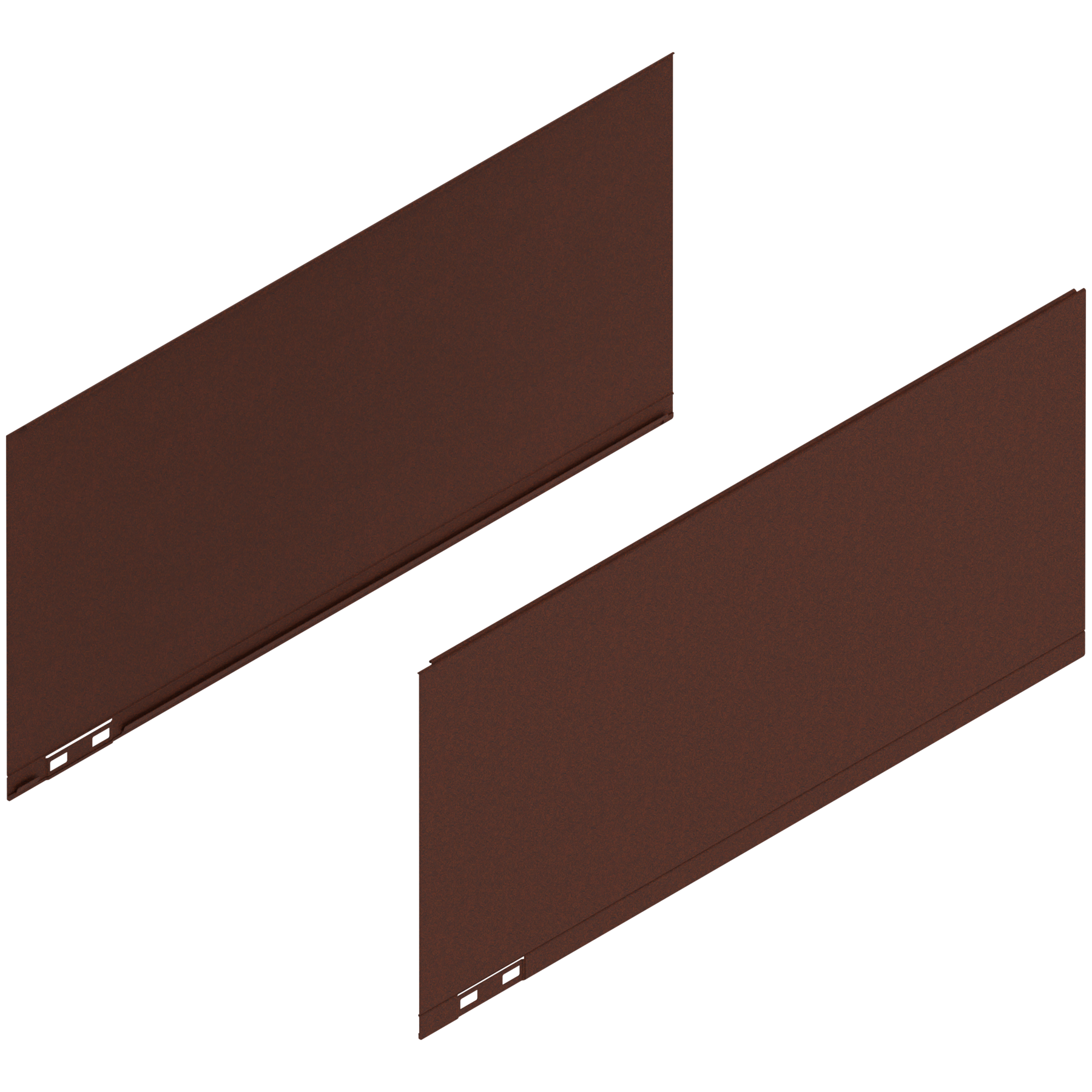 LEGRABOX Element dekoracyjny, wysokość F (241 mm), dł.=500 mm, prawy+lewy, noble rust