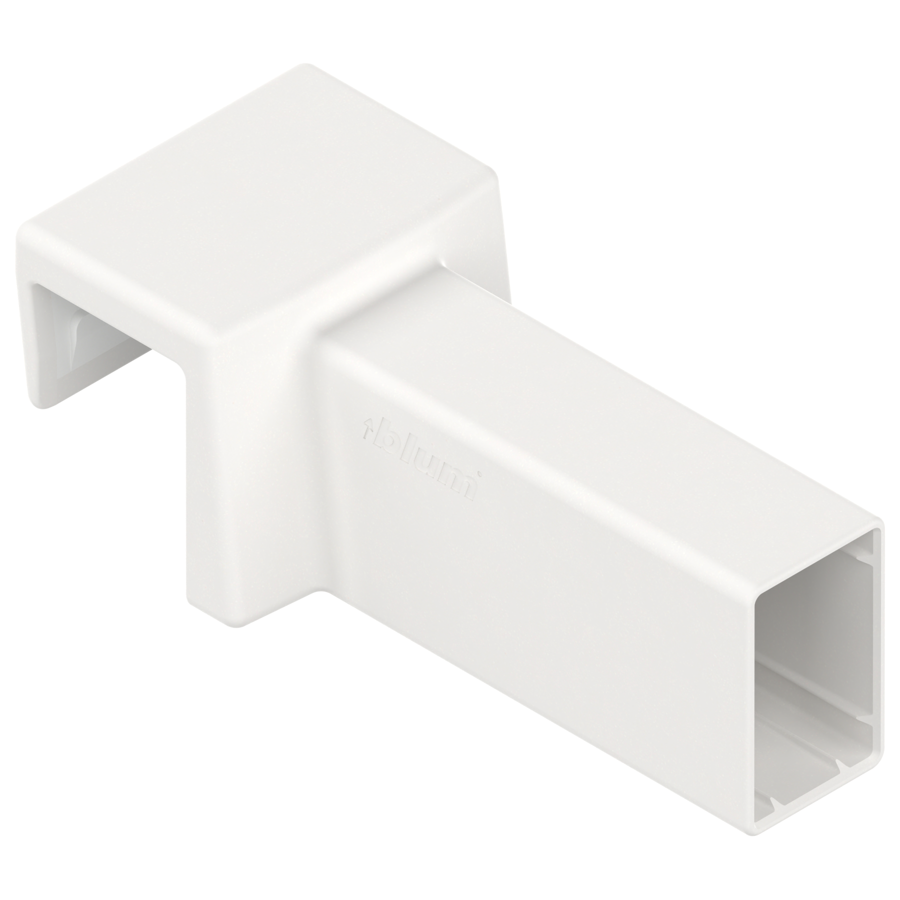 AMBIA-LINE uchwyt relingu poprzecznego, do MERIVOBOX, jedwabiście biały mat