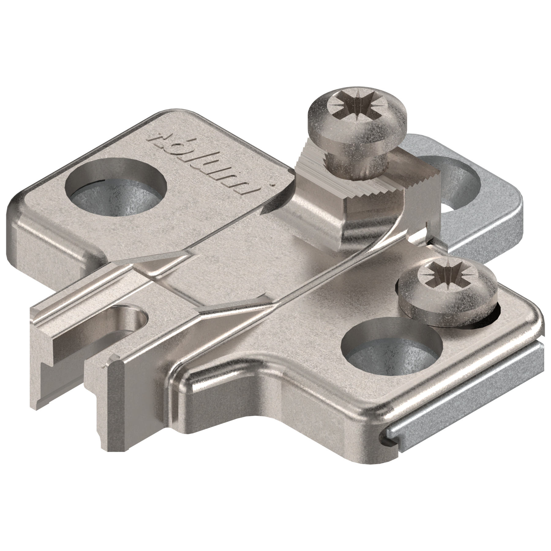 MODUL prowadnik, krzyżakowy, 0 mm, Cynk, Wkręty, RW: 2-częściowy, niklowany