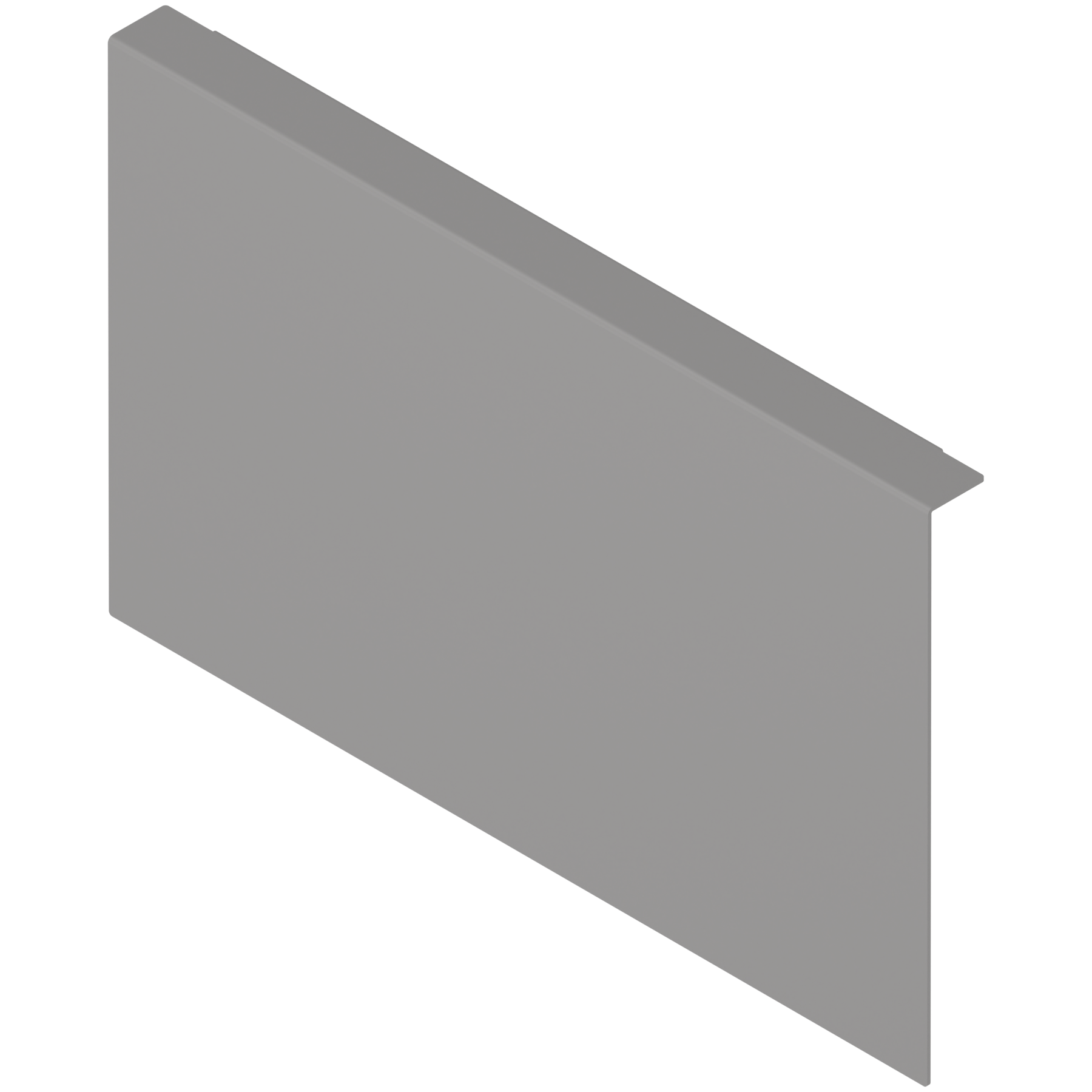 AMBIA-LINE adapter do montażu ramy do drewnianej ścianki tylnej do szuflady z wysokim frontem, do LEGRABOX/MERIVOBOX wysokość C, stal, szary indium mat