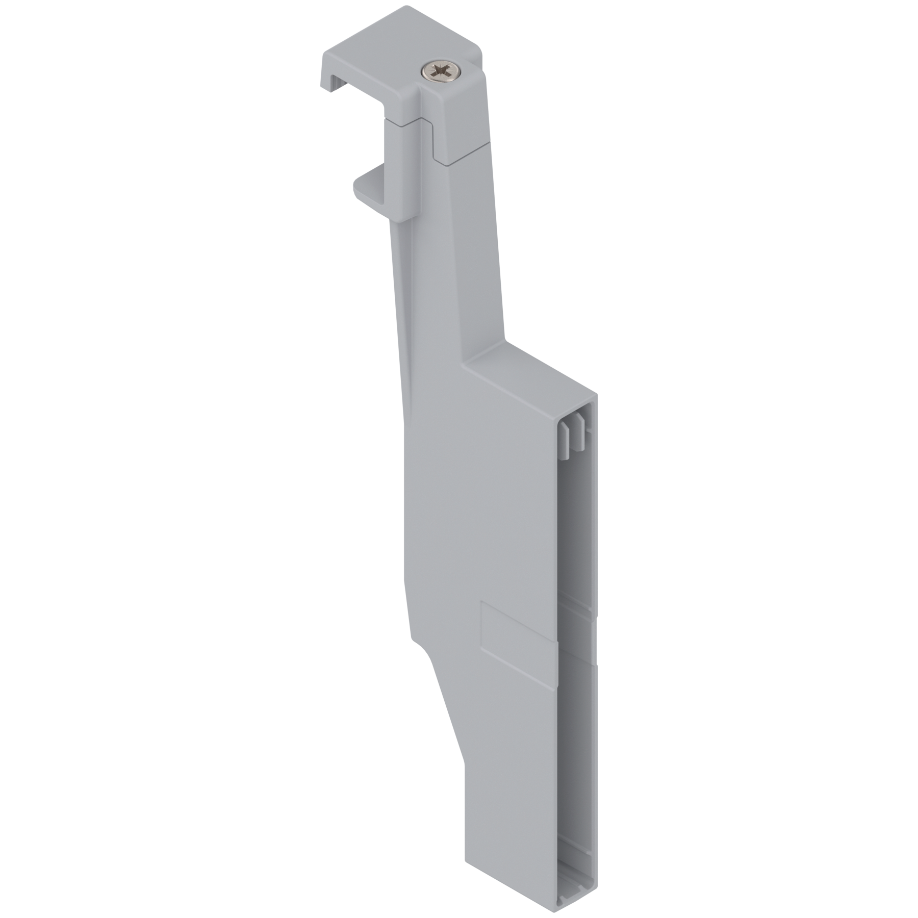 ORGA-LINE uchwyt listwy poprzecznej, do szuflady z wysokim frontem TANDEMBOX antaro, wysokość D, prawy, lewy, jasnoszare