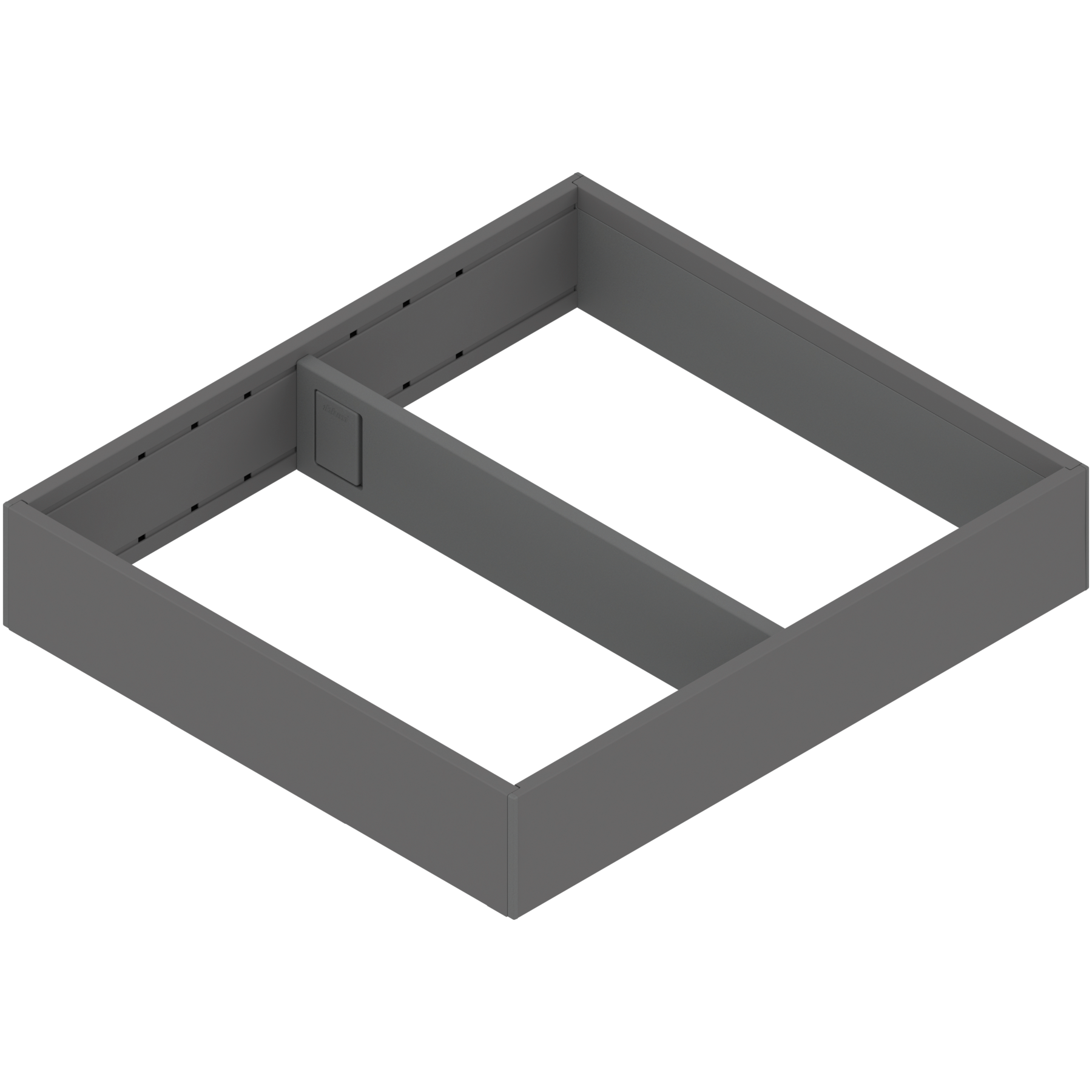 AMBIA-LINE  ramki do szuflady standardowej, do LEGRABOX/MERIVOBOX, stal, od dł.=270 mm, szerokość=242 mm, antracyt mat
