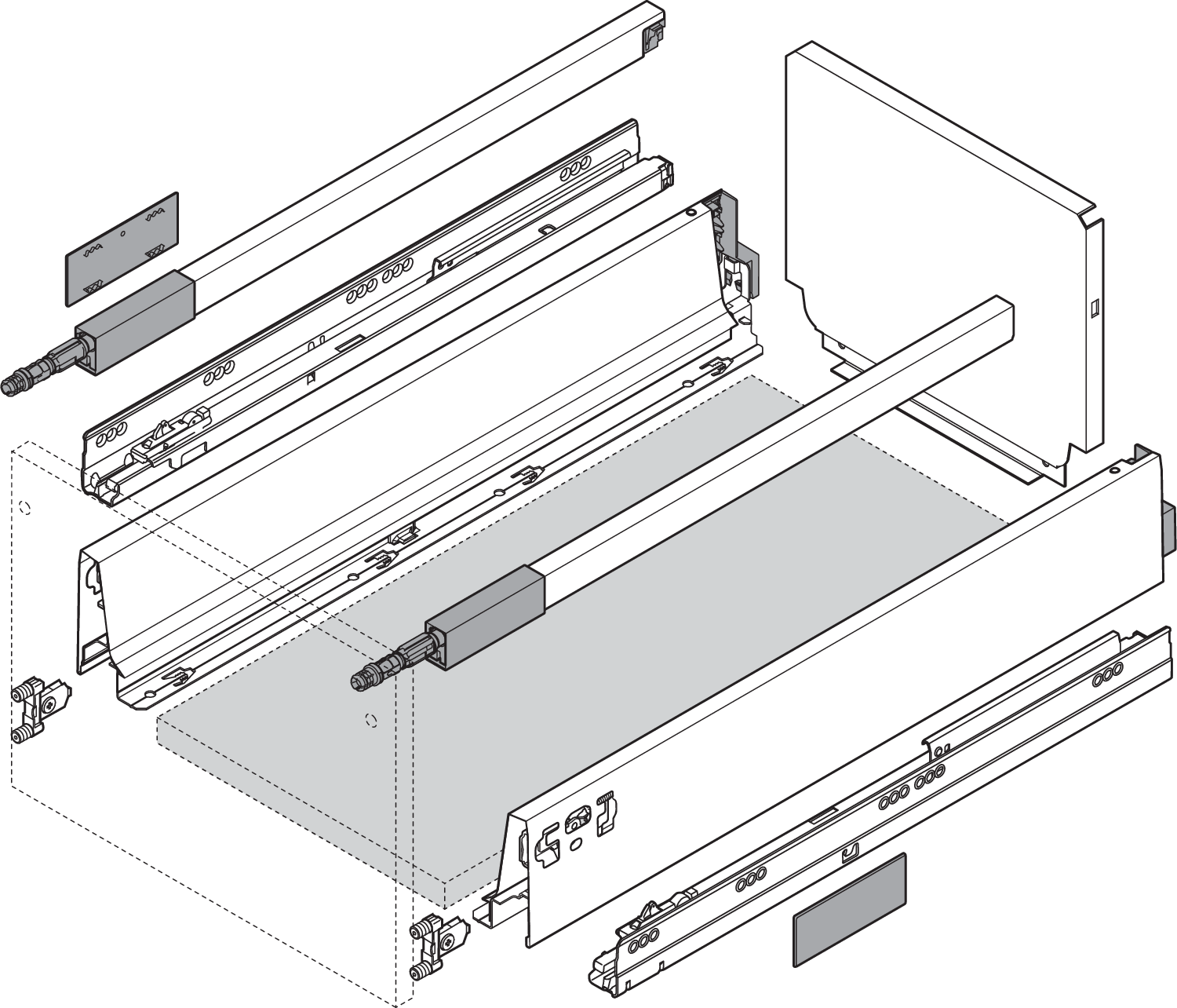 Zestaw Mini Cargo (do szer. 200 mm), biała