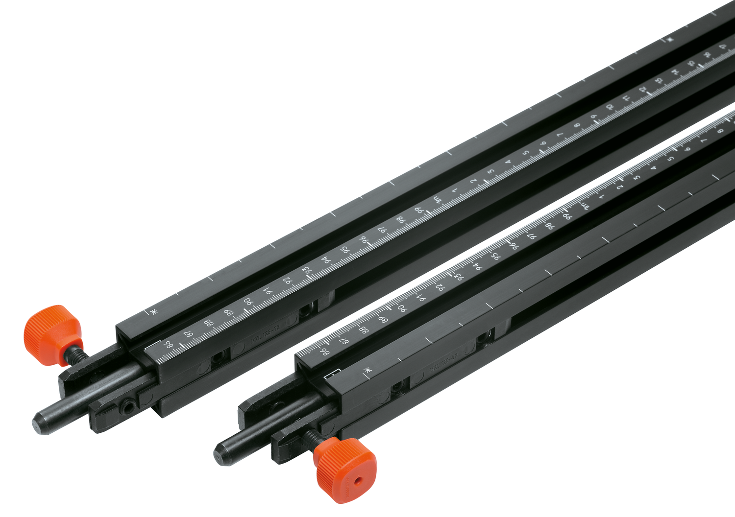 liniał przedłużający, do PRO-CENTER, prawy+lewy, Skala 850 mm do 2550 mm, czarna E6/C35