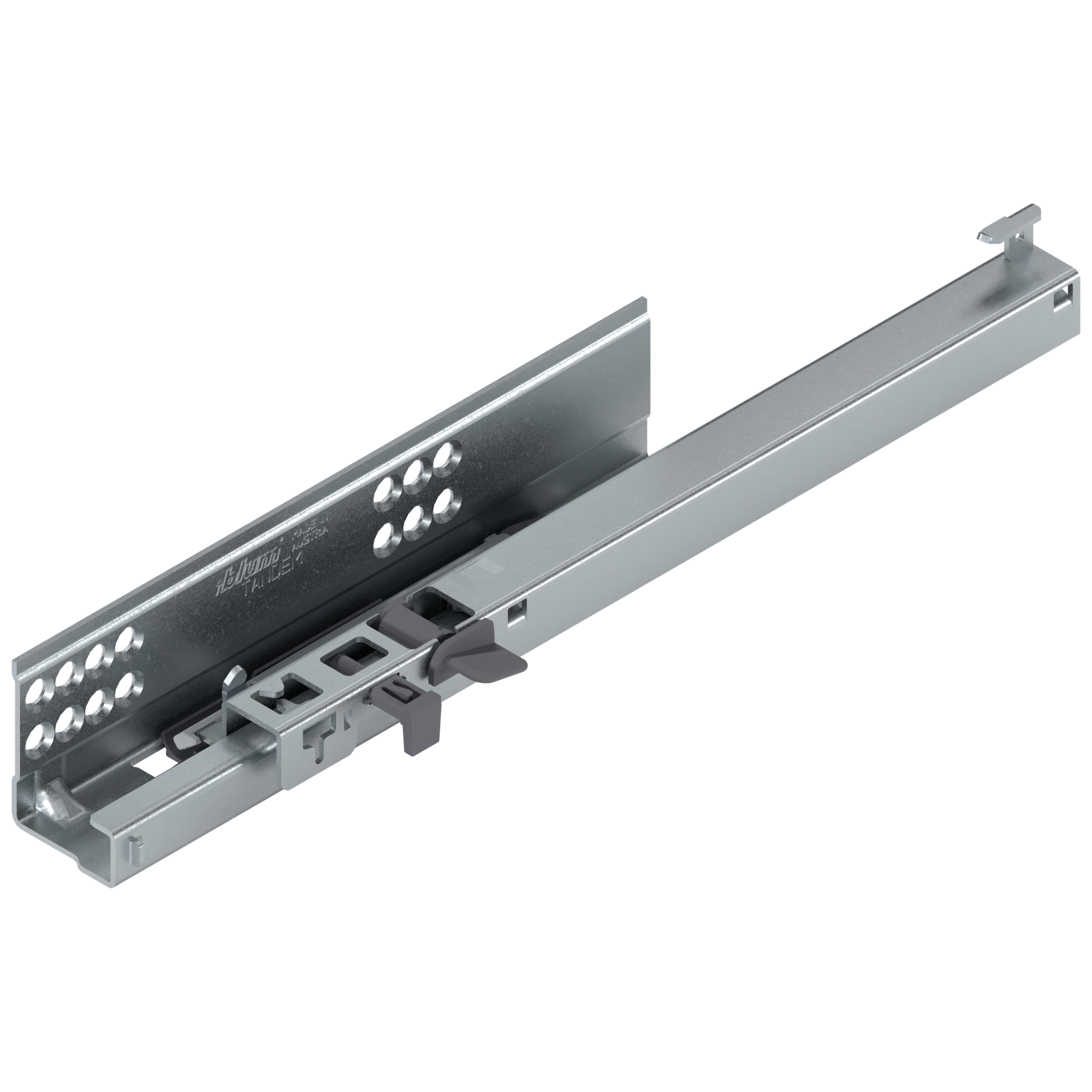 TANDEM BLUMOTION Częściowy wysuw, Prowadnica, 30 kg, dł.=285 mm, z bolcem mocującym, lewa, cynkowana