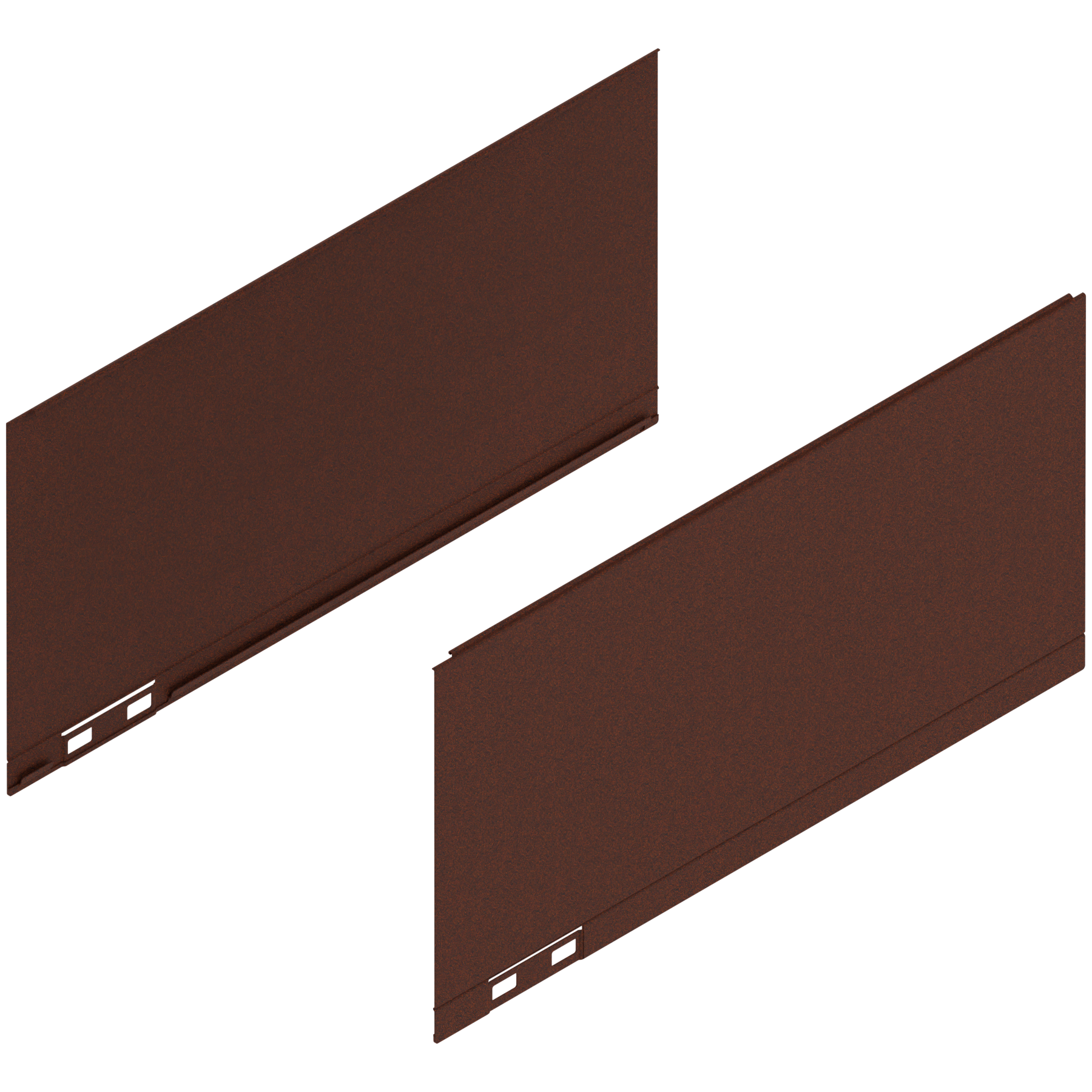 LEGRABOX Element dekoracyjny, wysokość C (177 mm), dł.=350 mm, prawy+lewy, noble rust