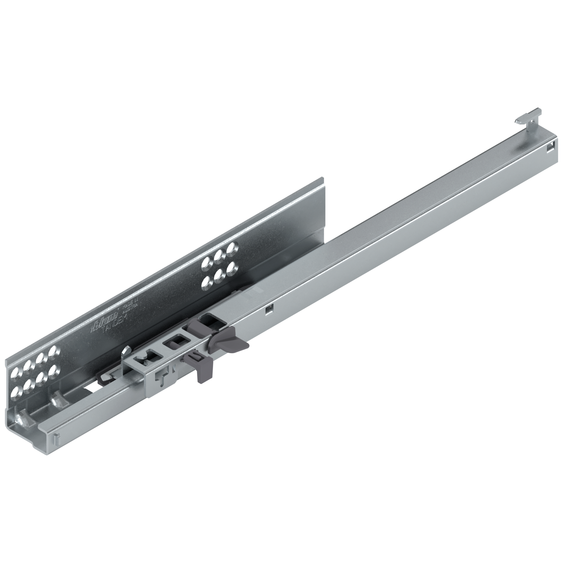 TANDEM BLUMOTION Częściowy wysuw, Prowadnica, 30 kg, dł.=360 mm, z bolcem mocującym, lewa, cynkowana