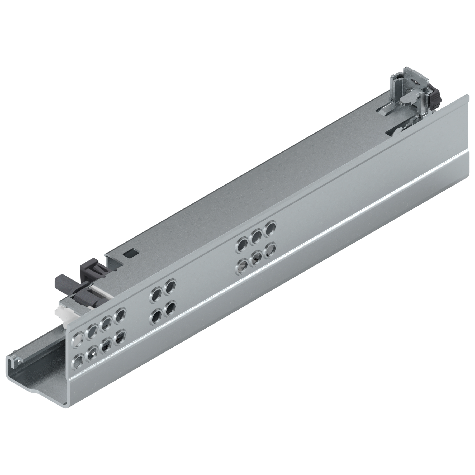 TANDEM plus BLUMOTION Pełny wysuw, Prowadnica, 30 kg, dł.=260 mm, z bolcem mocującym, prawa, cynkowana