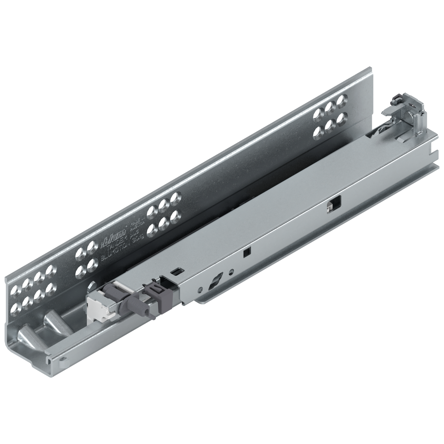 TANDEM plus BLUMOTION Pełny wysuw, Prowadnica, 30 kg, dł.=285 mm, z bolcem mocującym, lewa, cynkowana