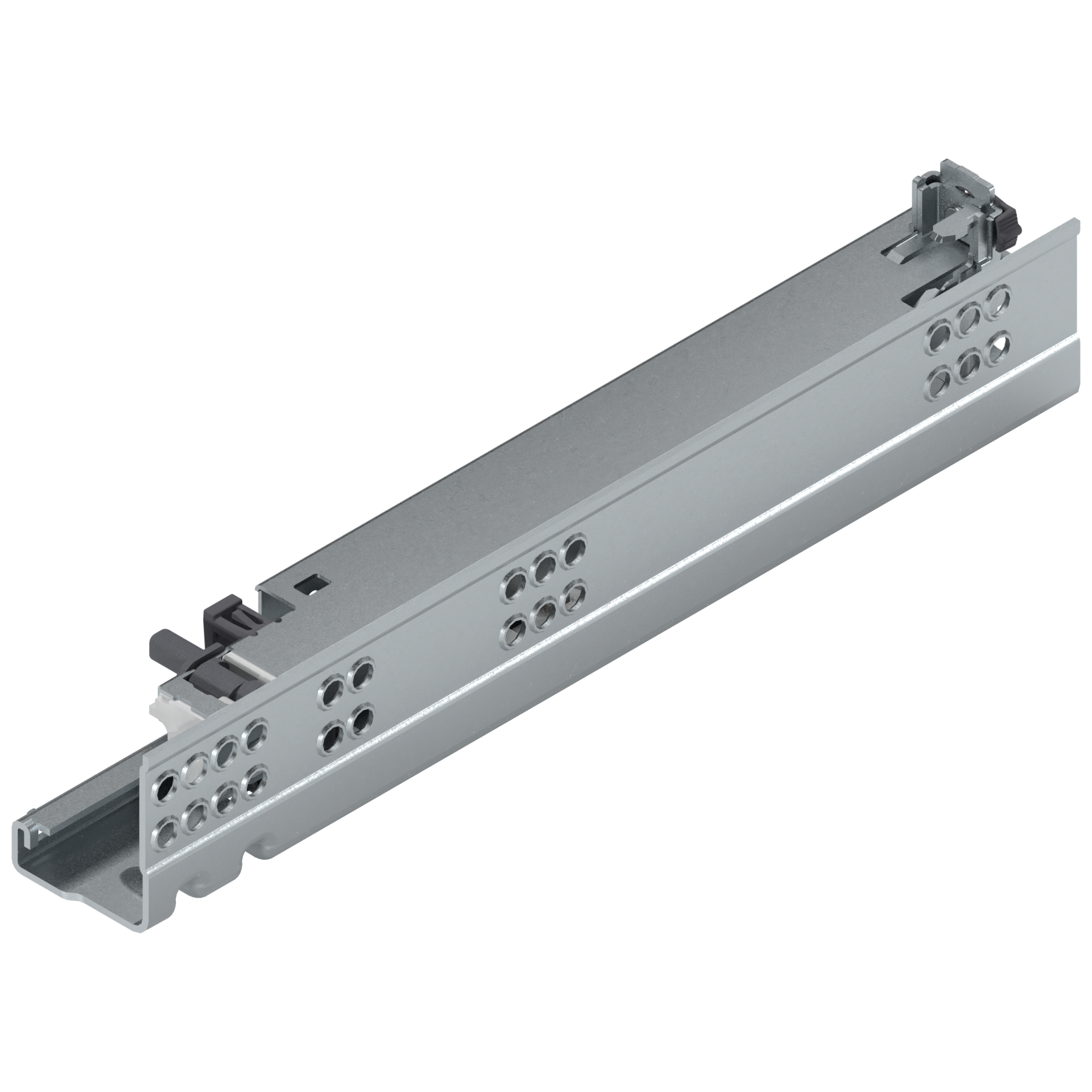 TANDEM plus BLUMOTION Pełny wysuw, Prowadnica, 30 kg, dł.=285 mm, z bolcem mocującym, prawa, cynkowana