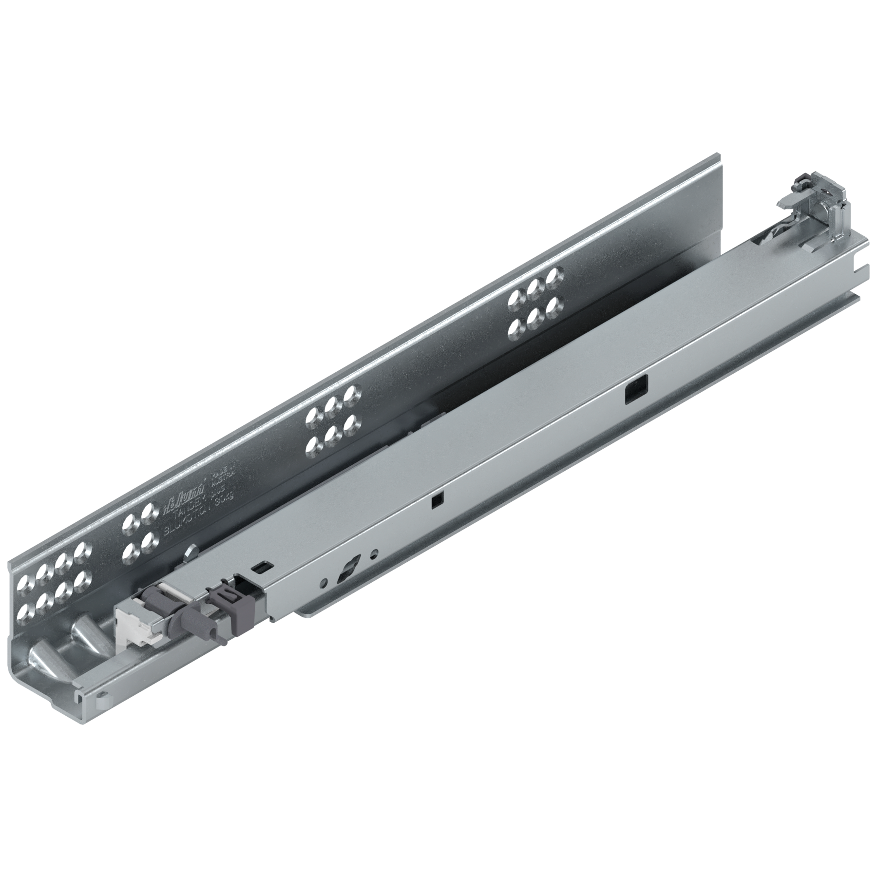 TANDEM plus BLUMOTION Pełny wysuw, Prowadnica, 30 kg, dł.=360 mm, z bolcem mocującym, lewa, cynkowana