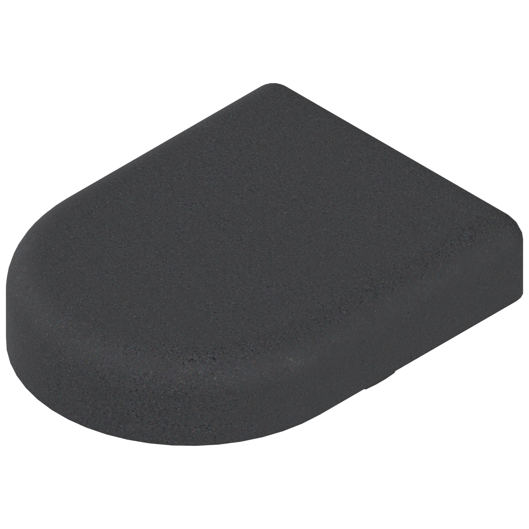 Zawias do drzwi szklanych-zaślepka puszki, w formie-D, czarny