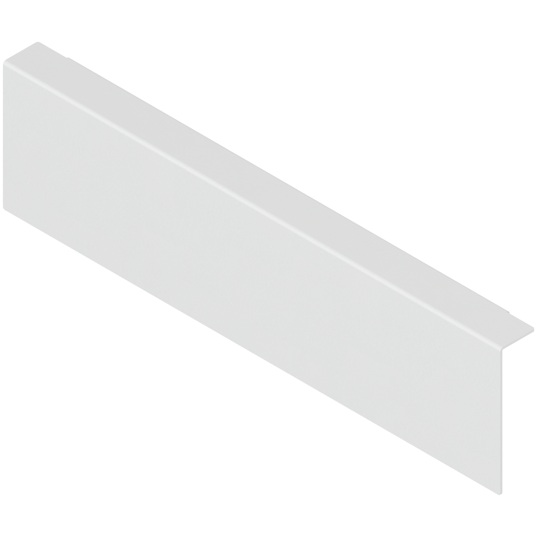 AMBIA-LINE adapter do montażu ramy do drewnianej ścianki tylnej do szuflady standardowej, do LEGRABOX/MERIVOBOX wysokość M, stal, jedwabiście biały mat