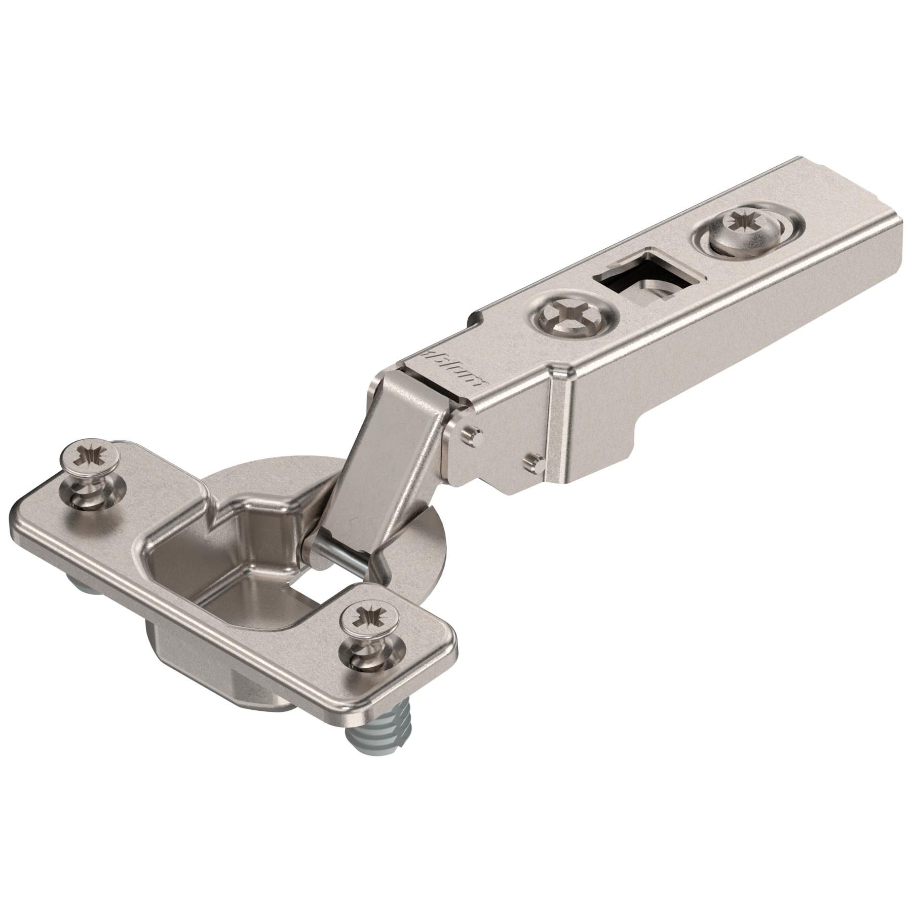 CLIP zawias standard. 100°, Drzwi nakładane, puszka: EXPANDO, niklowany