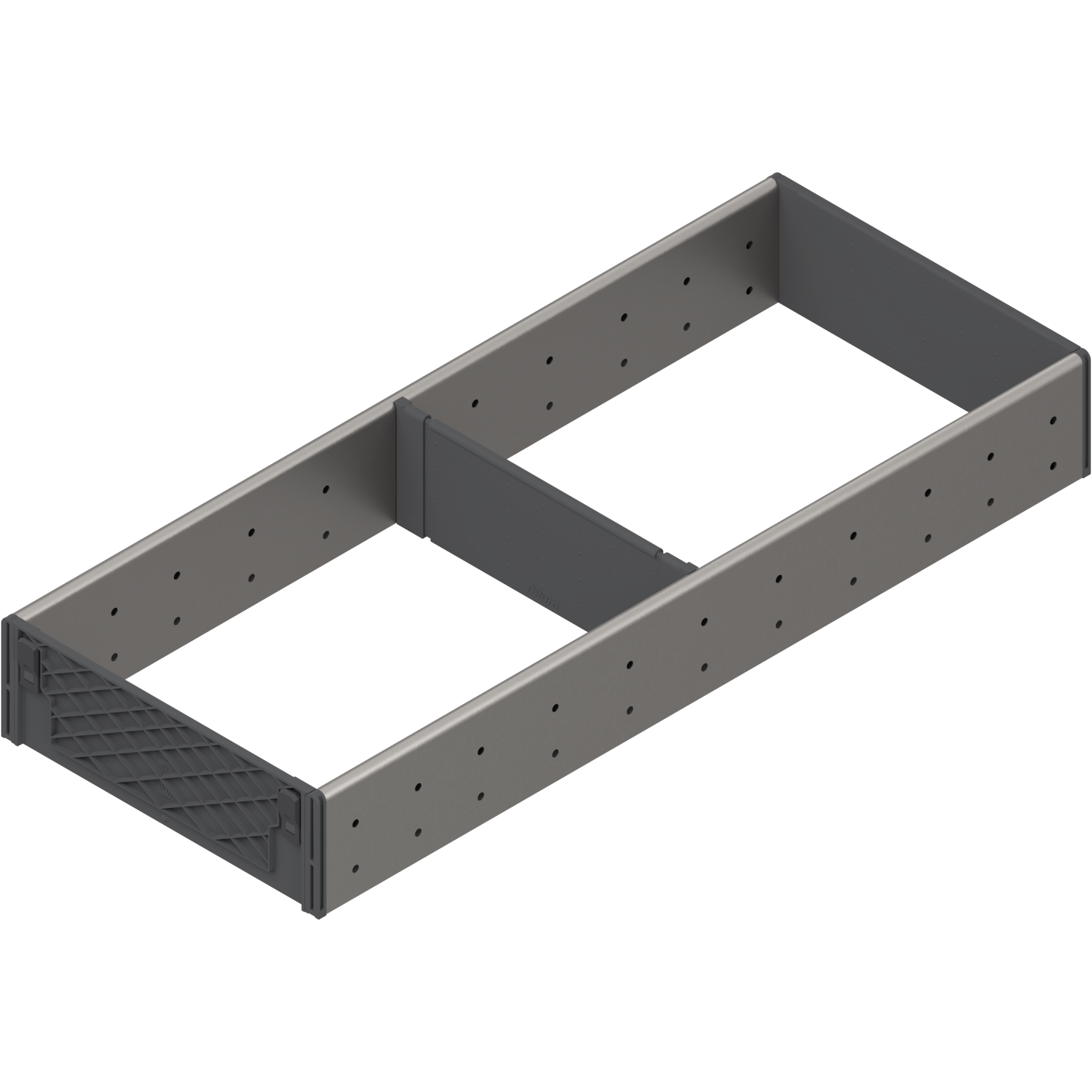 ORGA-LINE wkład z przegródkami (częściowe wypełnienie), do szuflady standardowej TANDEMBOX, dł. NL=500 mm, szer. korpusu KB=1200 mm, szer.=194 mm, inox