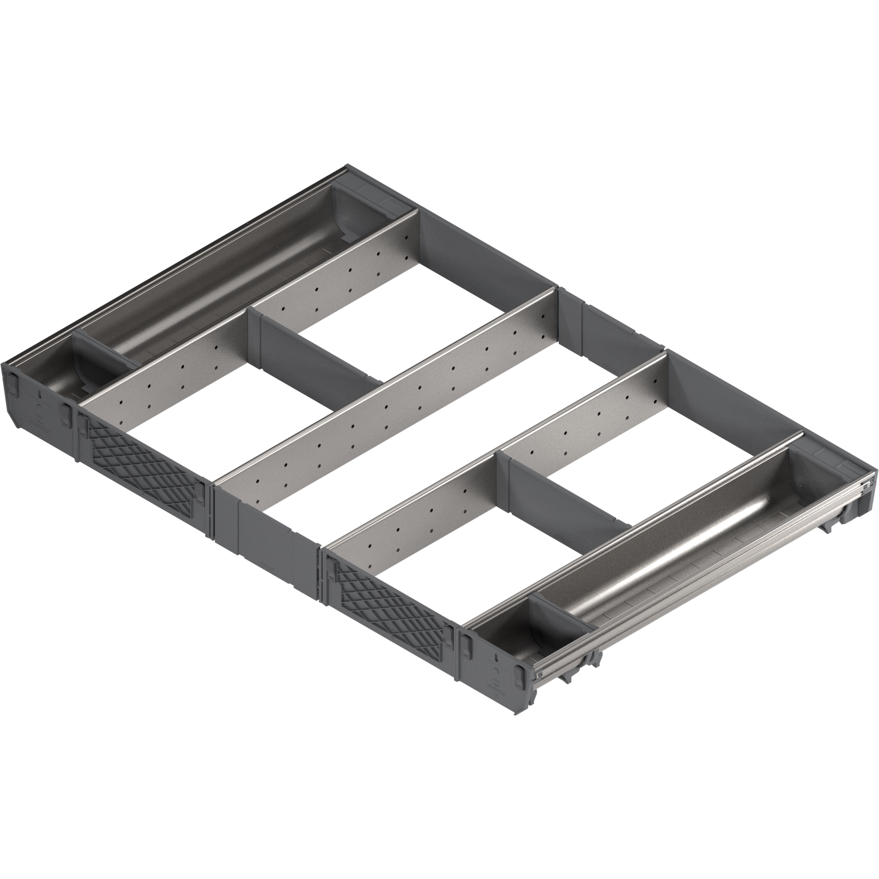 ORGA-LINE wkład kombi (całkowite wypełnienie), do szuflady standardowej TANDEMBOX, dł. NL=500 mm, szer. korpusu KB=800 mm, inox