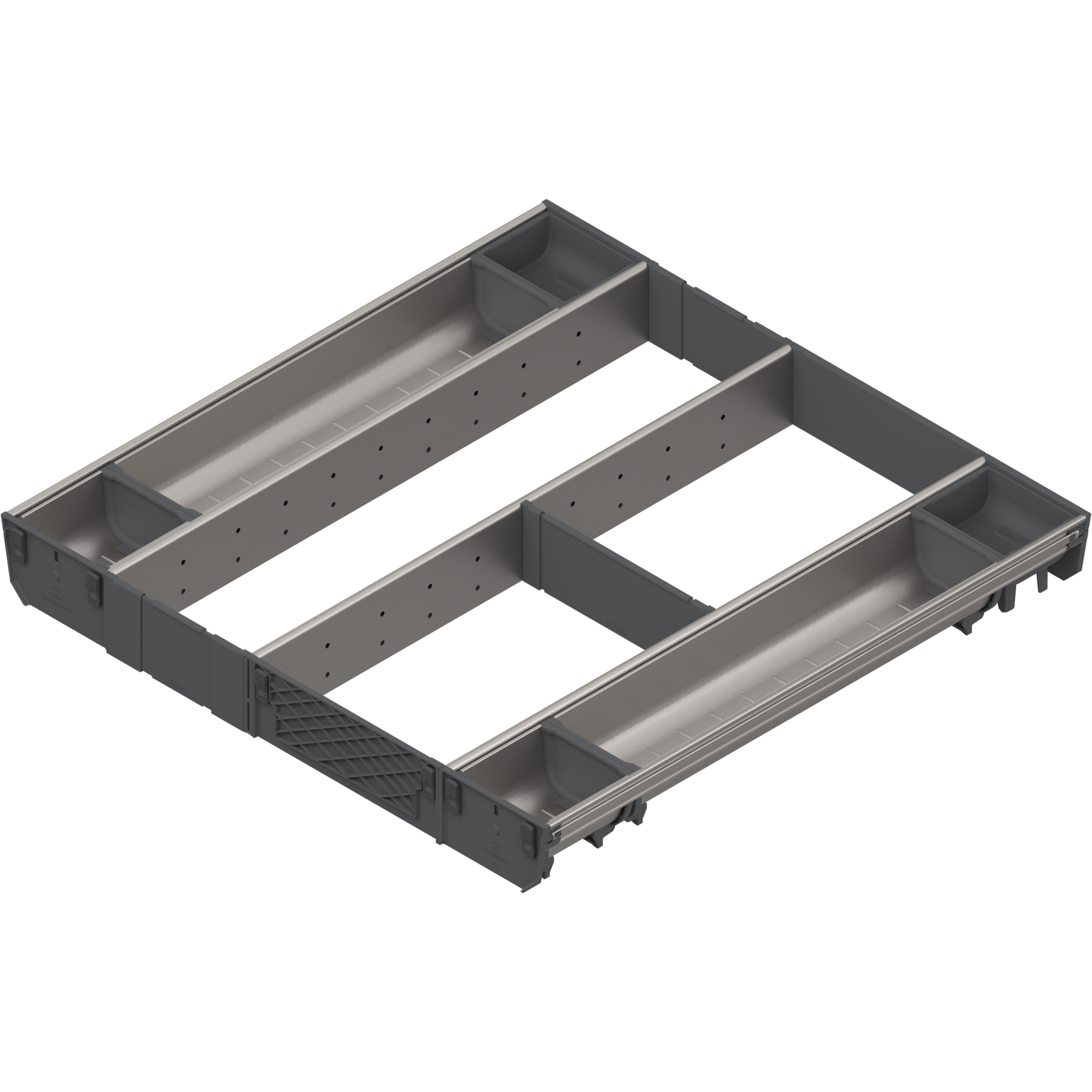 ORGA-LINE wkład kombi (całkowite wypełnienie), do szuflady standardowej TANDEMBOX, dł. NL=550 mm, szer. korpusu KB=600 mm, inox