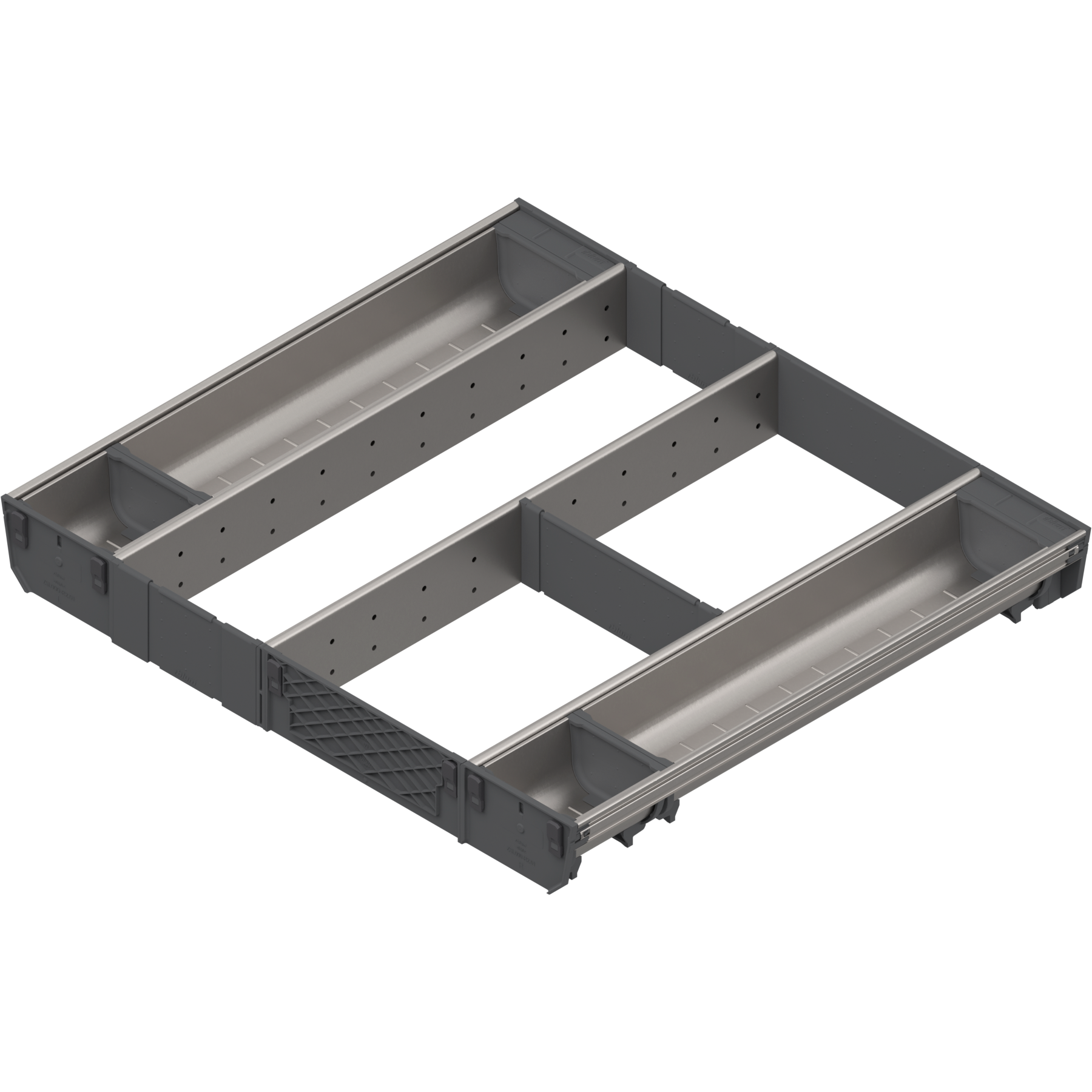 ORGA-LINE wkład kombi (całkowite wypełnienie), do szuflady standardowej TANDEMBOX, dł. NL=500 mm, szer. korpusu KB=600 mm, inox