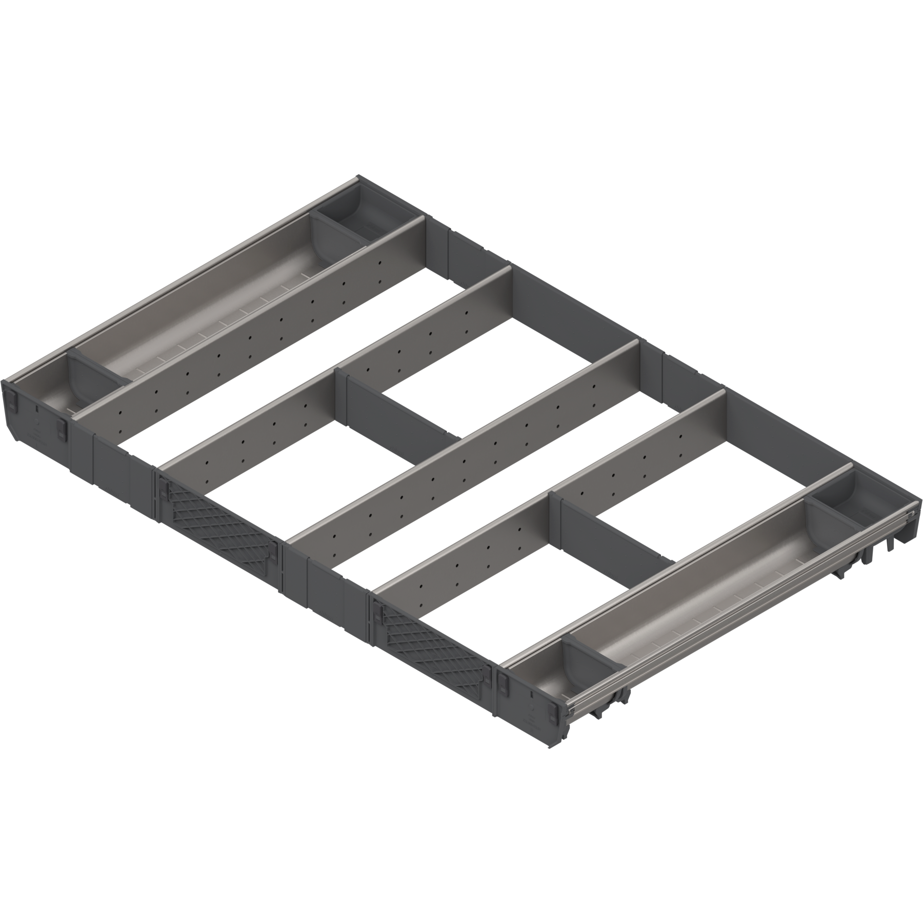 ORGA-LINE wkład kombi (całkowite wypełnienie), do szuflady standardowej TANDEMBOX, dł. NL=550 mm, szer. korpusu KB=900 mm, inox