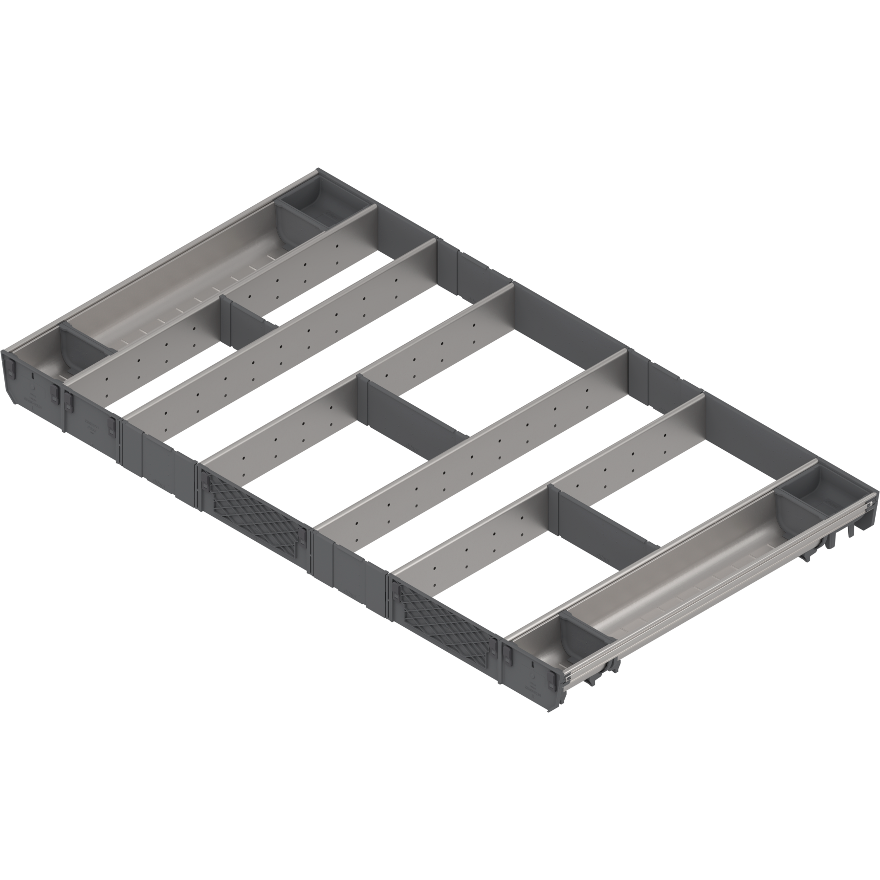 ORGA-LINE wkład kombi (całkowite wypełnienie), do szuflady standardowej TANDEMBOX, dł. NL=550 mm, szer. korpusu KB=1000 mm, inox
