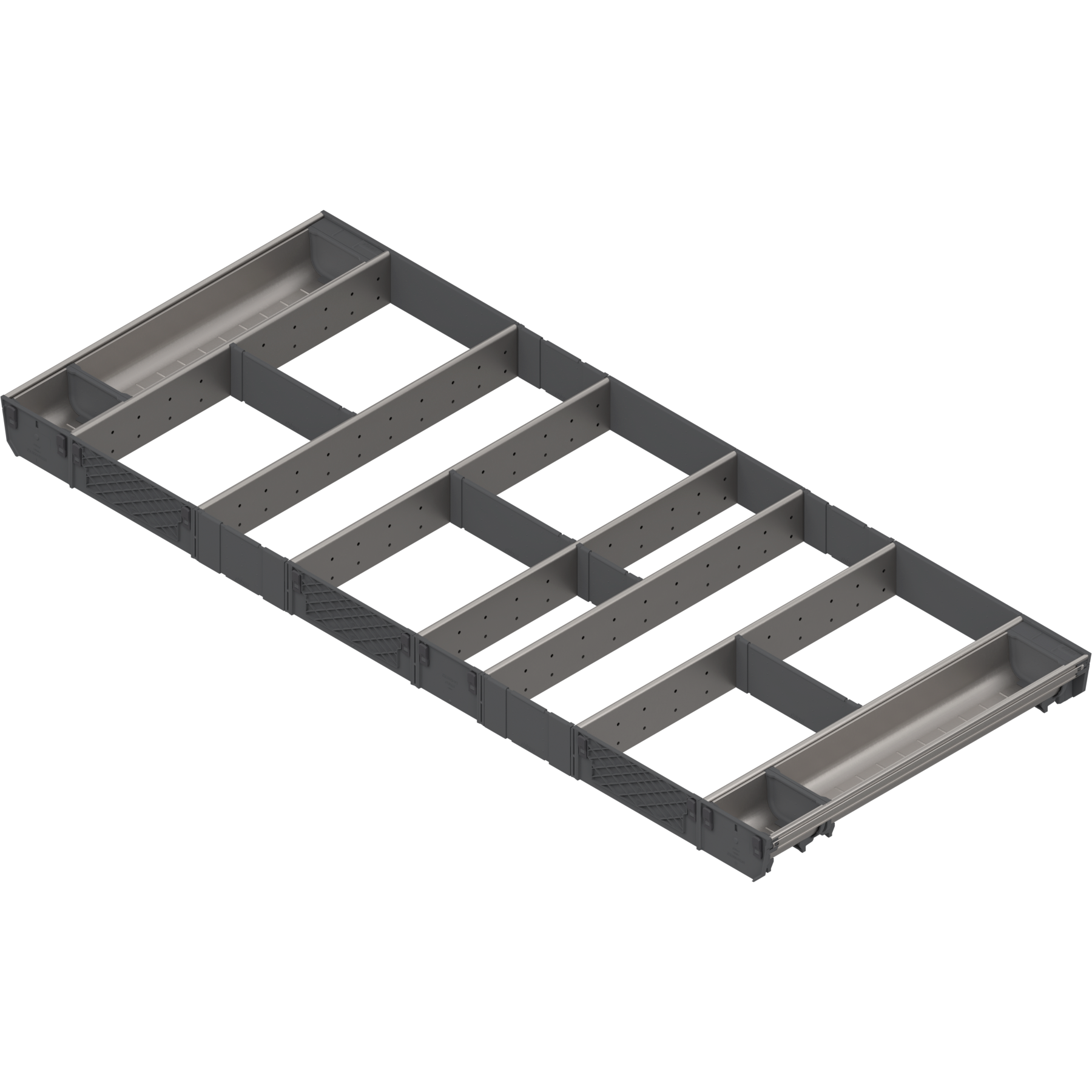 ORGA-LINE wkład kombi (całkowite wypełnienie), do szuflady standardowej TANDEMBOX, dł. NL=500 mm, szer. korpusu KB=1200 mm, inox