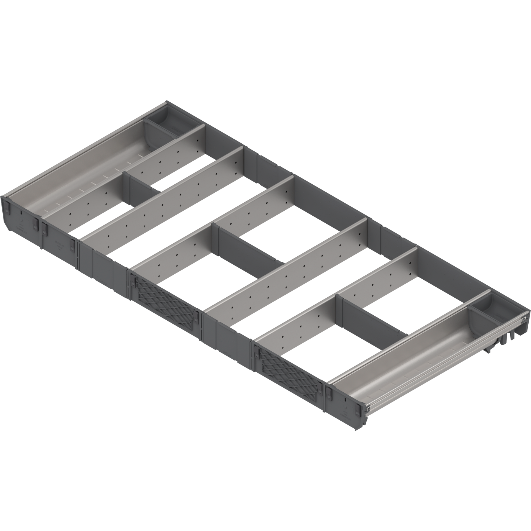 ORGA-LINE wkład kombi (całkowite wypełnienie), do szuflady standardowej TANDEMBOX, dł. NL=450 mm, szer. korpusu KB=1000 mm, inox