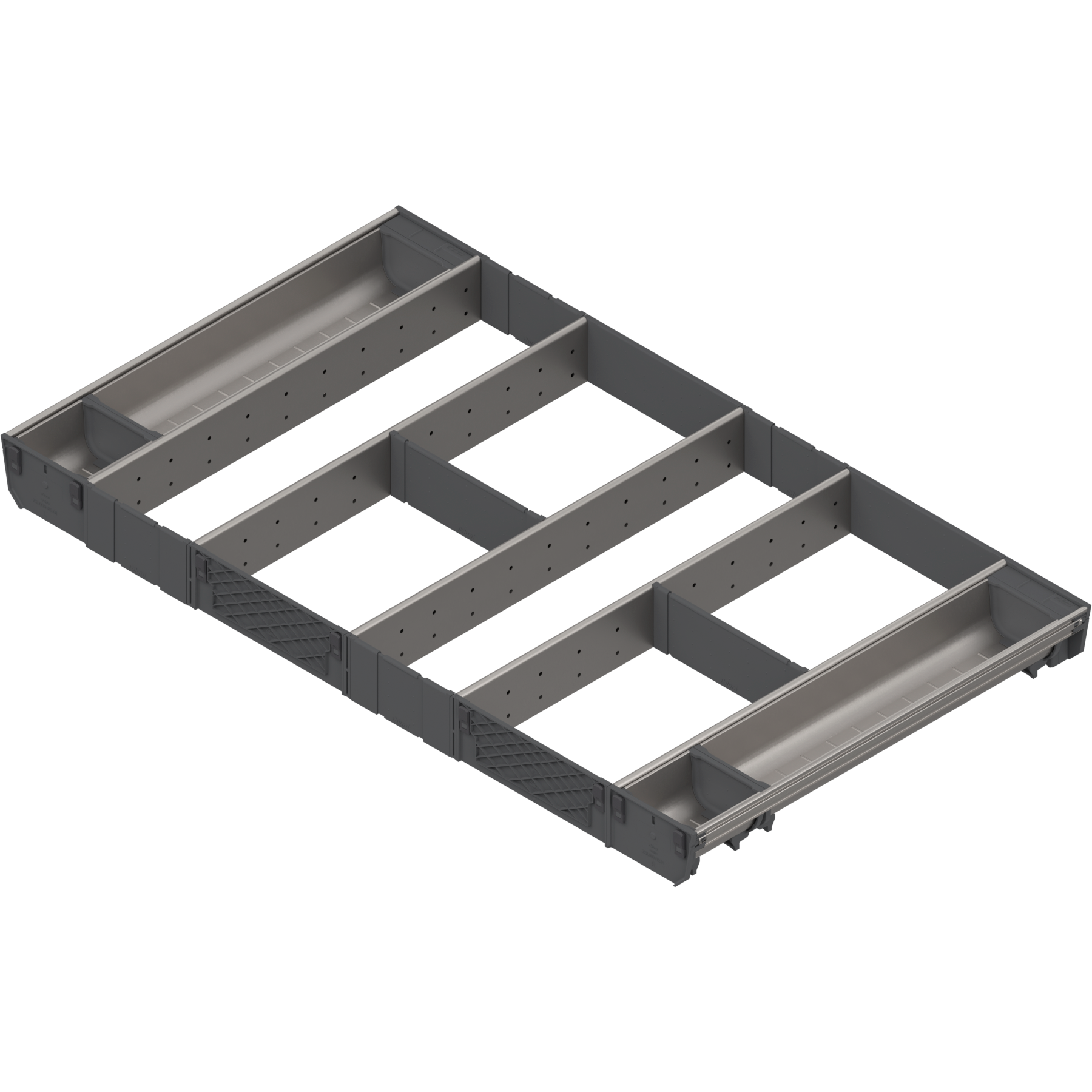 ORGA-LINE wkład kombi (całkowite wypełnienie), do szuflady standardowej TANDEMBOX, dł. NL=500 mm, szer. korpusu KB=900 mm, inox