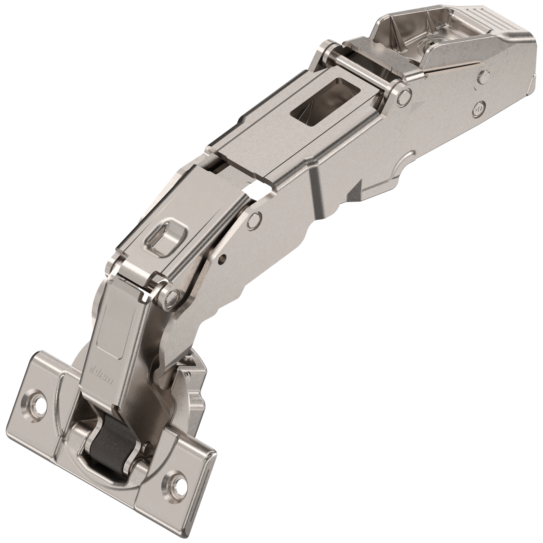 CLIP top zawias z szerokim kątem otw. 155°, Drzwi bliźniacze, bez sprężyny, puszka: na wkręty, niklowany