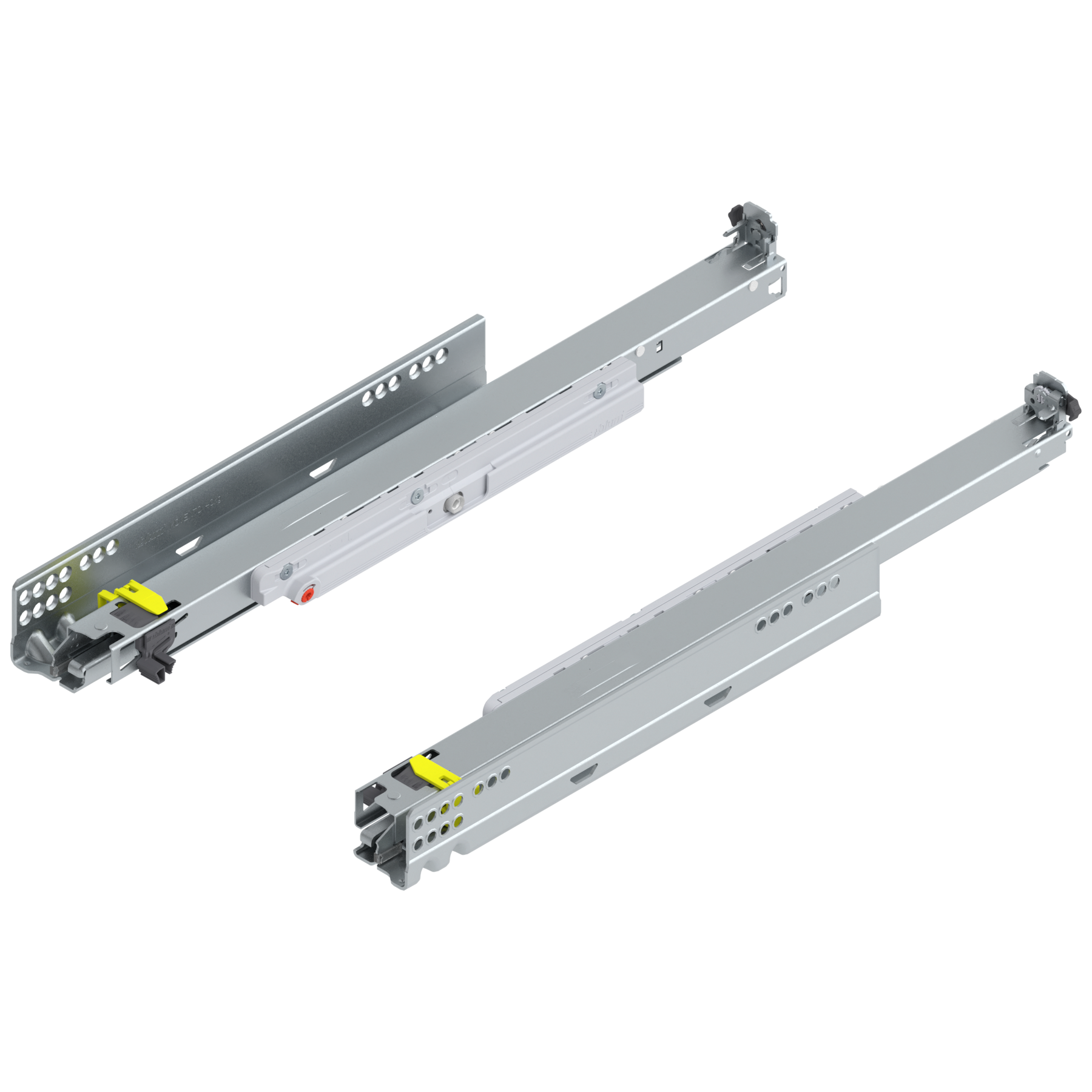 MOVENTO z TIP-ON, pełny wysuw, prowadnica, 40 kg, dł.=480 mm, wymaga sprzęgła, lewa/prawa, cynkowana