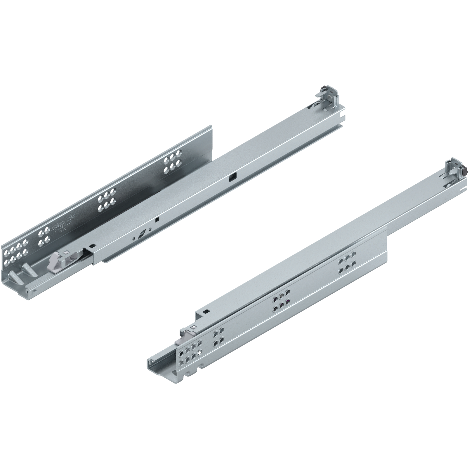 TANDEM do TIP-ON Pełny wysuw, Prowadnica, 30 kg, dł.=450 mm, do Grubość płyty 17-19 mm, wymaga sprzęgła, lewa/prawa, cynkowana