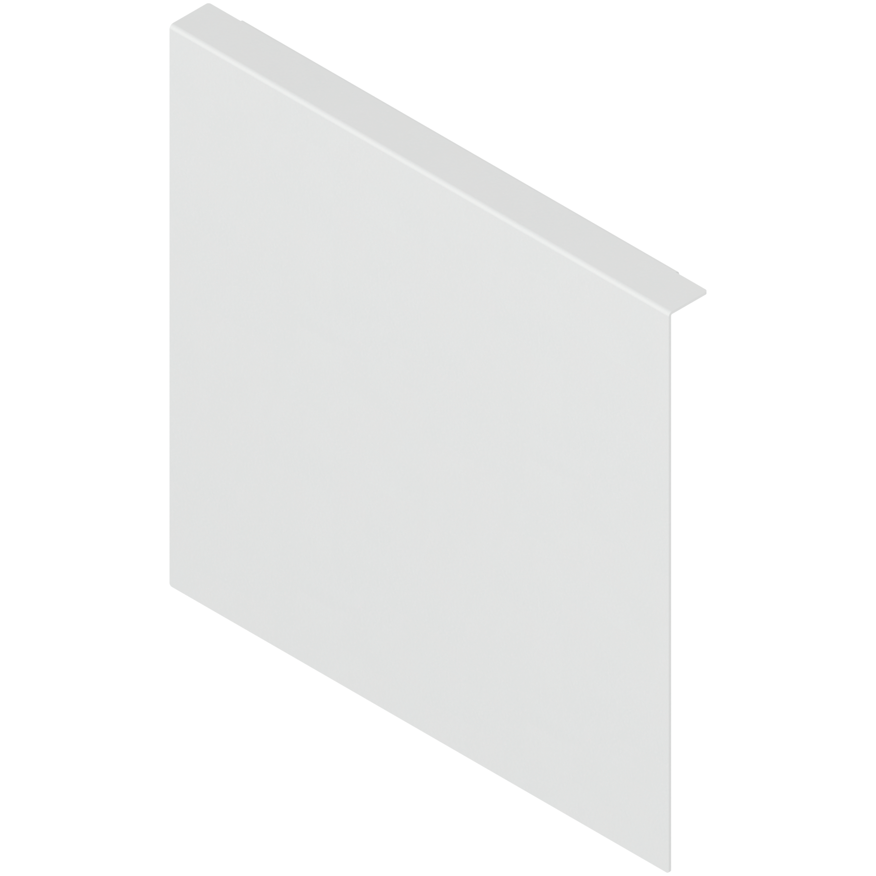 AMBIA-LINE adapter do montażu ramy do drewnianej ścianki tylnej do szuflady z wysokim frontem, do LEGRABOX/MERIVOBOX wysokość F, stal, jedwabiście biały mat