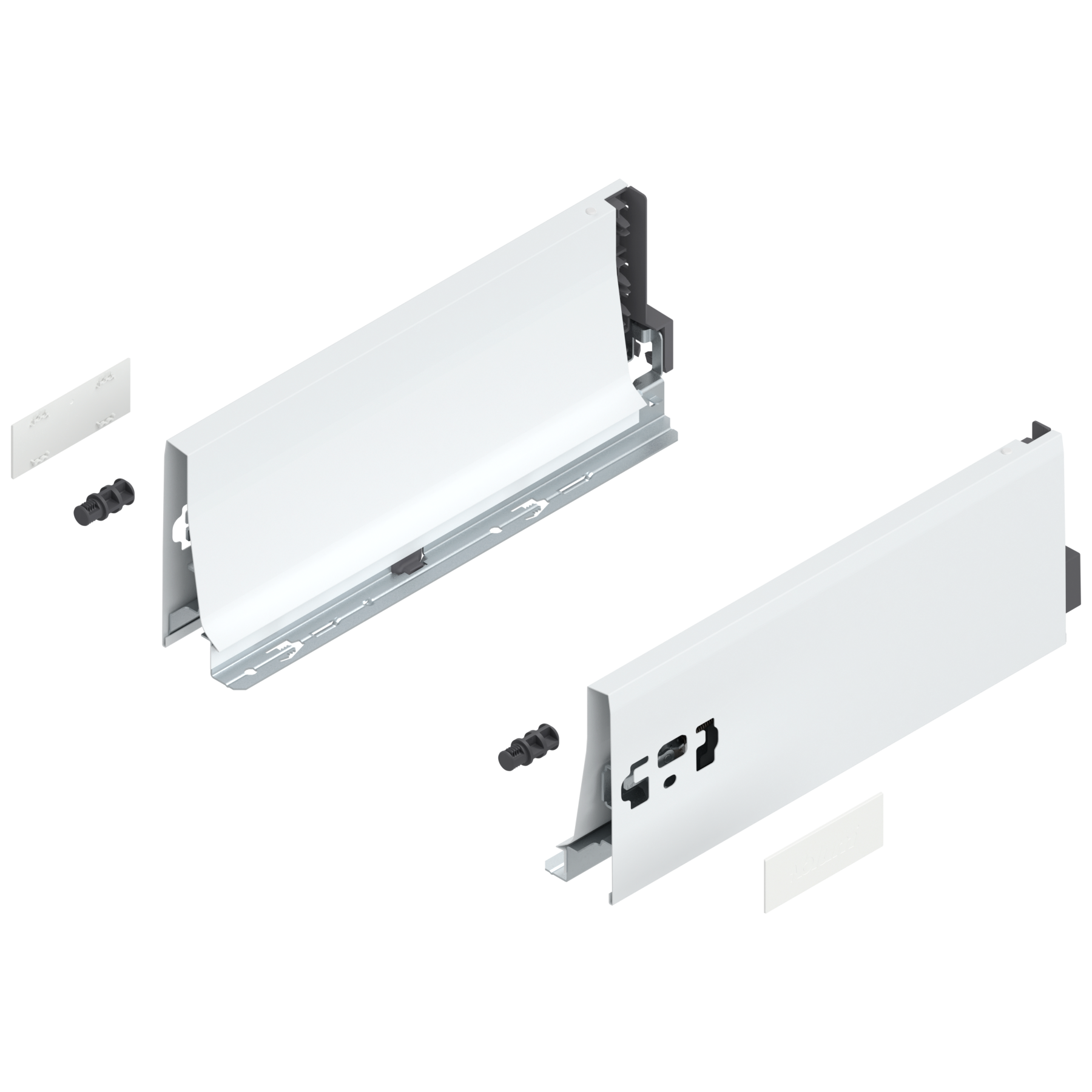 Bok szuflady TANDEMBOX, wysokość K (115 mm), dł.=300 mm, lewy/prawy, do TANDEMBOX antaro , biała