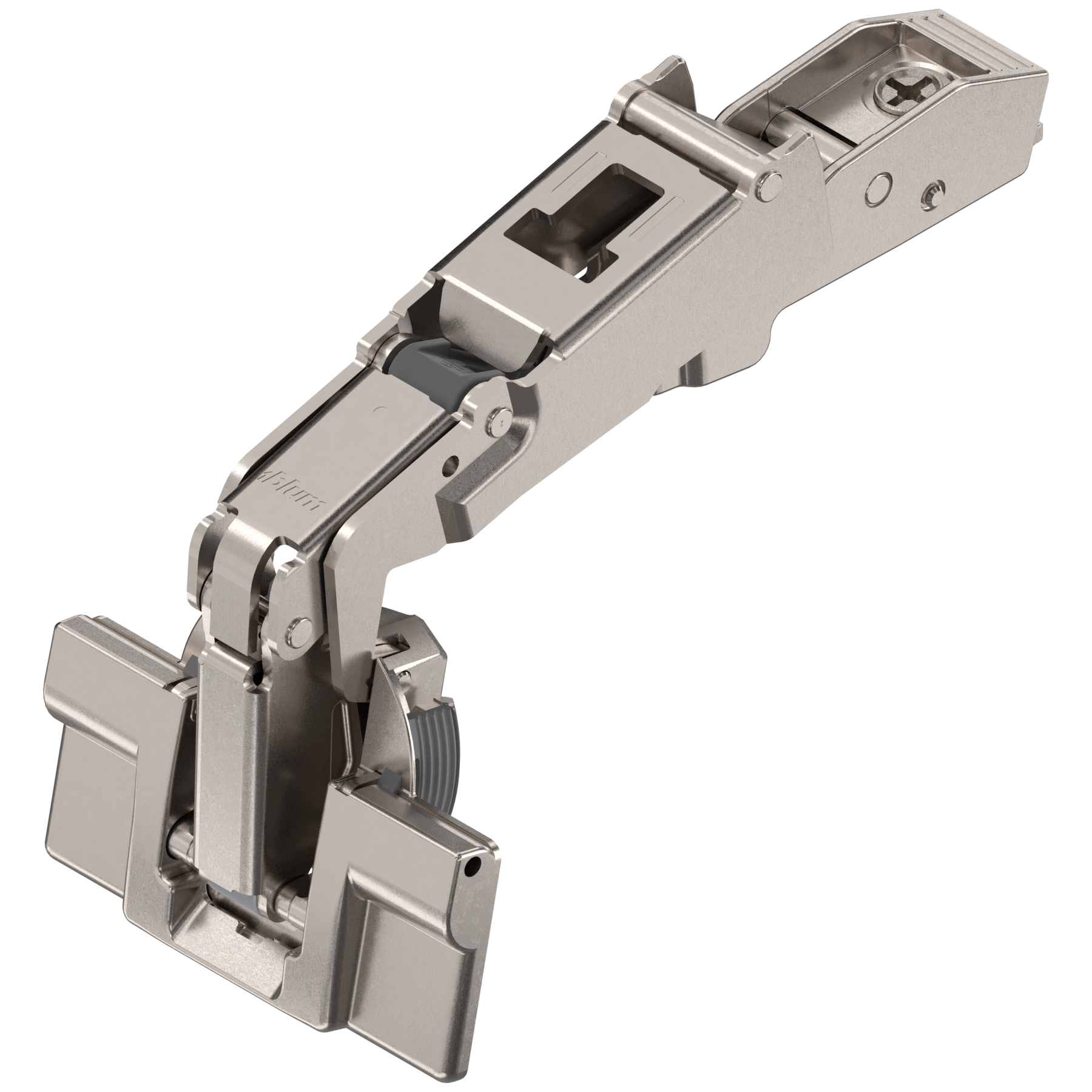 CLIP top zawias z szerokim kątem otw. 170°, Drzwi nakładane, puszka: INSERTA, niklowany