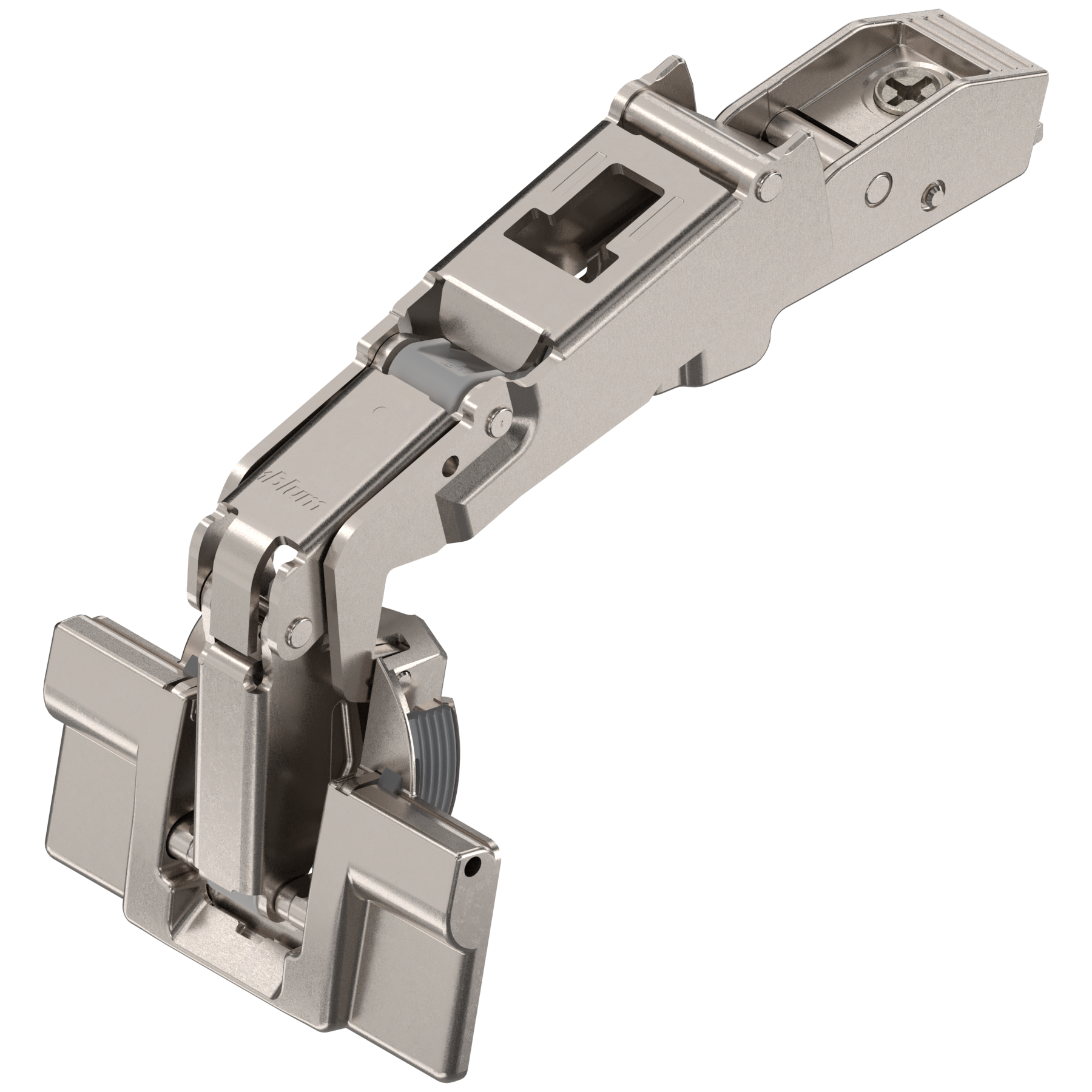 CLIP top zawias z szerokim kątem otw. 170°, Drzwi nakładane, bez sprężyny, puszka: INSERTA, niklowany