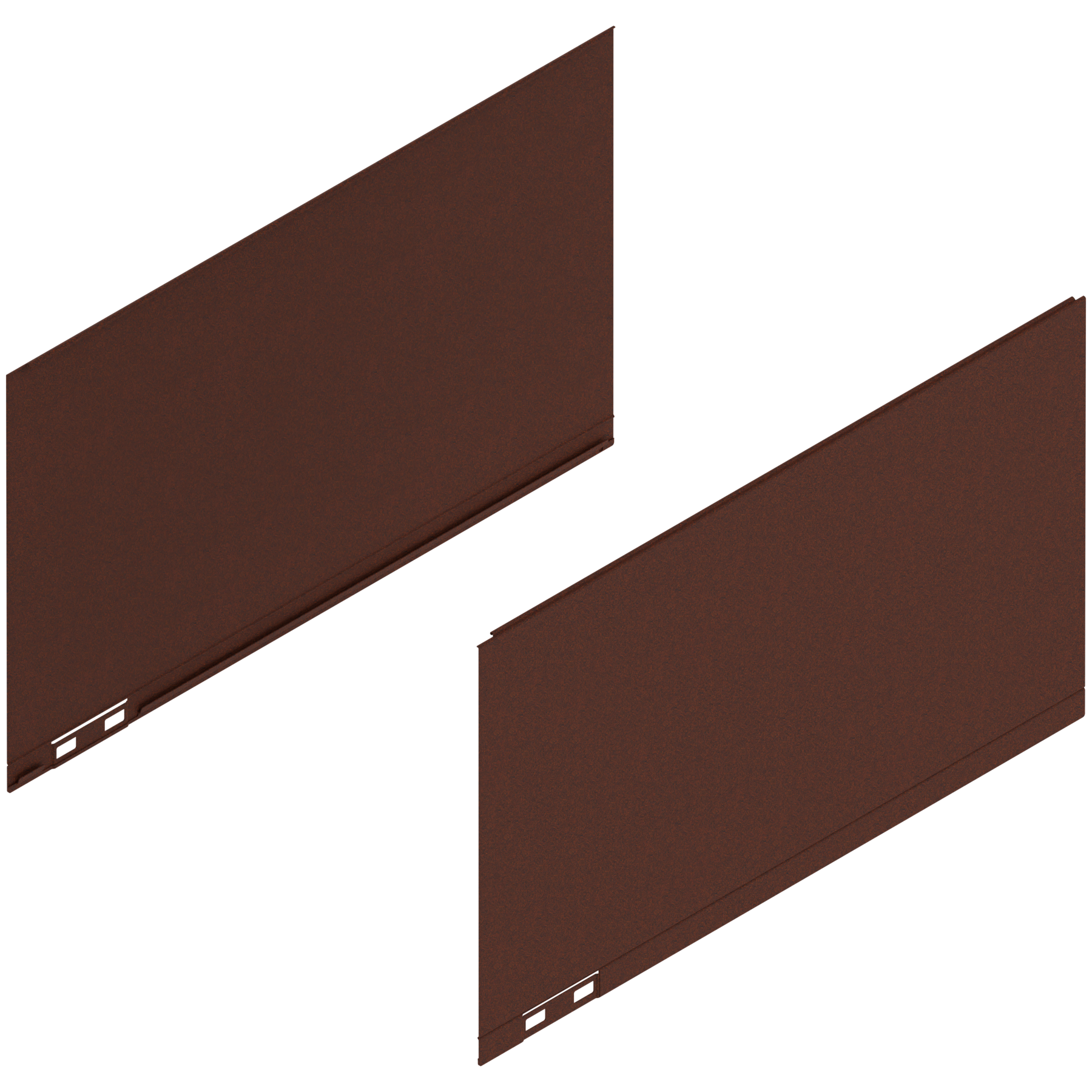 LEGRABOX Element dekoracyjny, wysokość F (241 mm), dł.=400 mm, prawy+lewy, noble rust