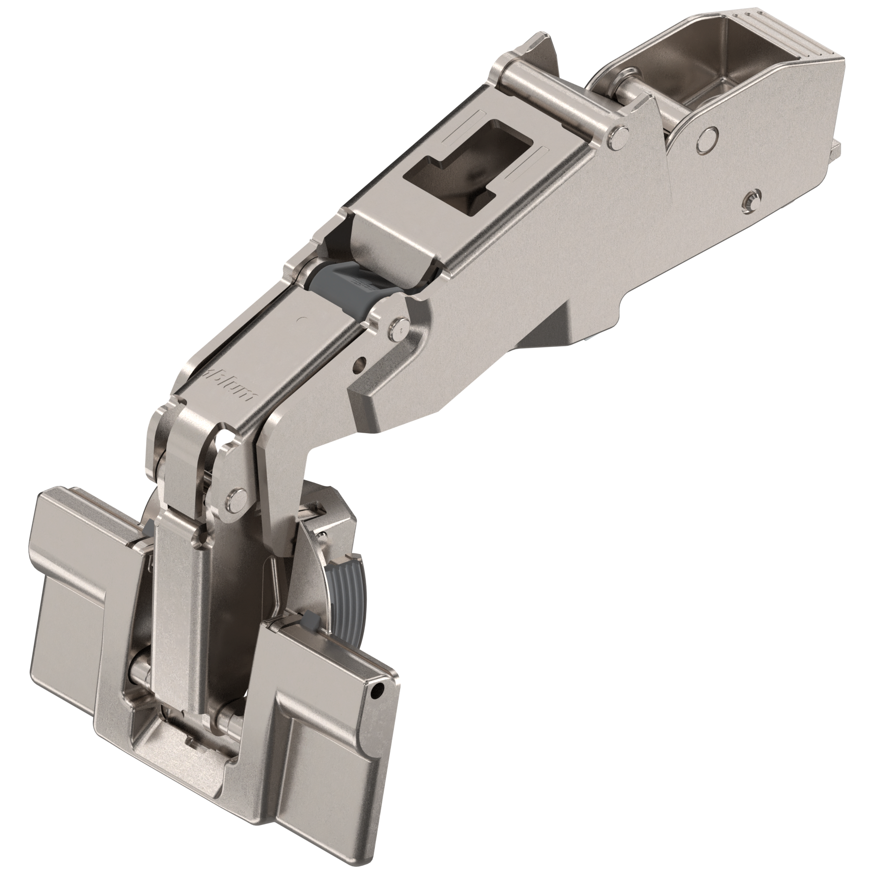 CLIP top zawias z szerokim kątem otw. 170°, Drzwi bliźniacze, puszka: INSERTA, niklowany