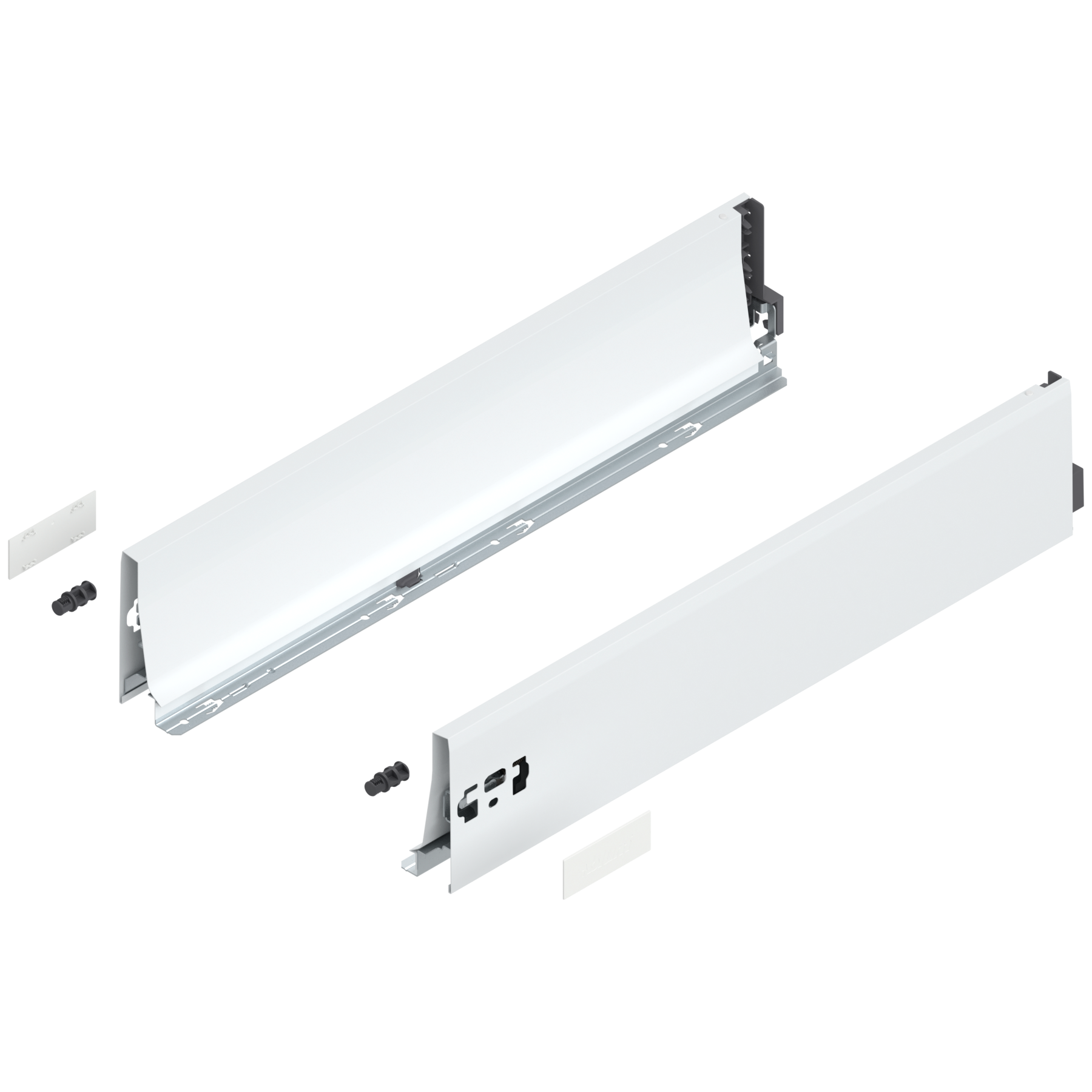Bok szuflady TANDEMBOX, wysokość K (115 mm), dł.=550 mm, lewy/prawy, do TANDEMBOX antaro , biała