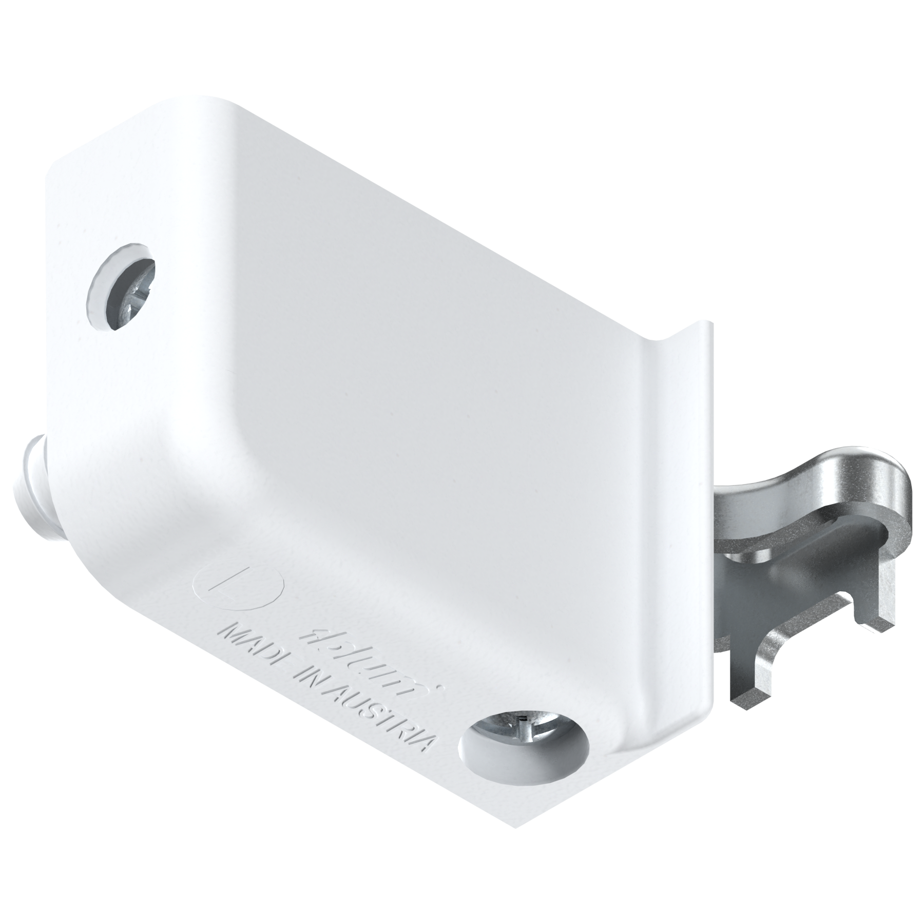 Zawieszki do szafek, lewa, wciskana, Biała