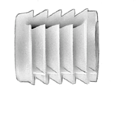 mufka, tworzywo, wciskane, Biała