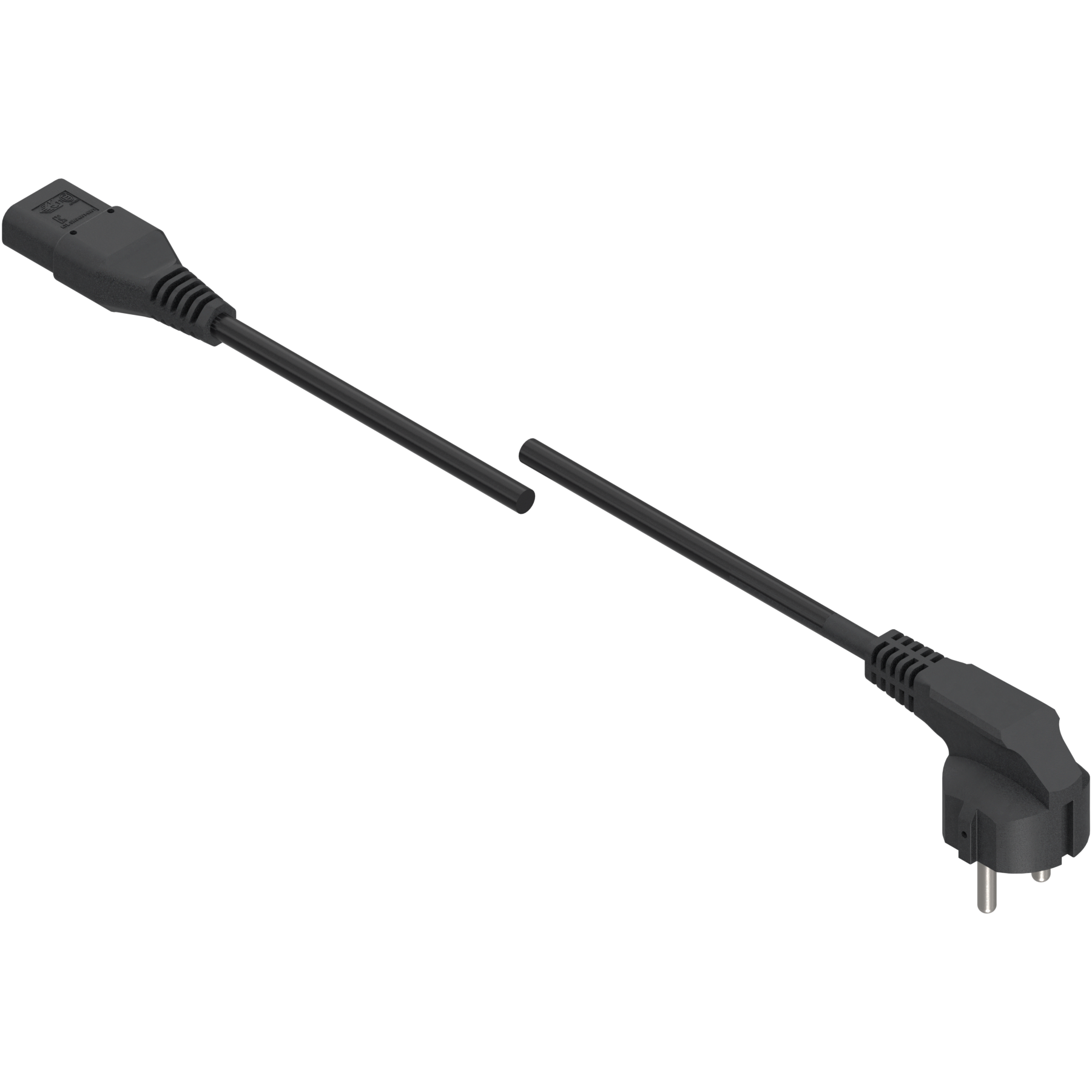 SERVO-DRIVE przewód sieciowy, Europa z wył. Wlk.Bryt., 2 m, czarny