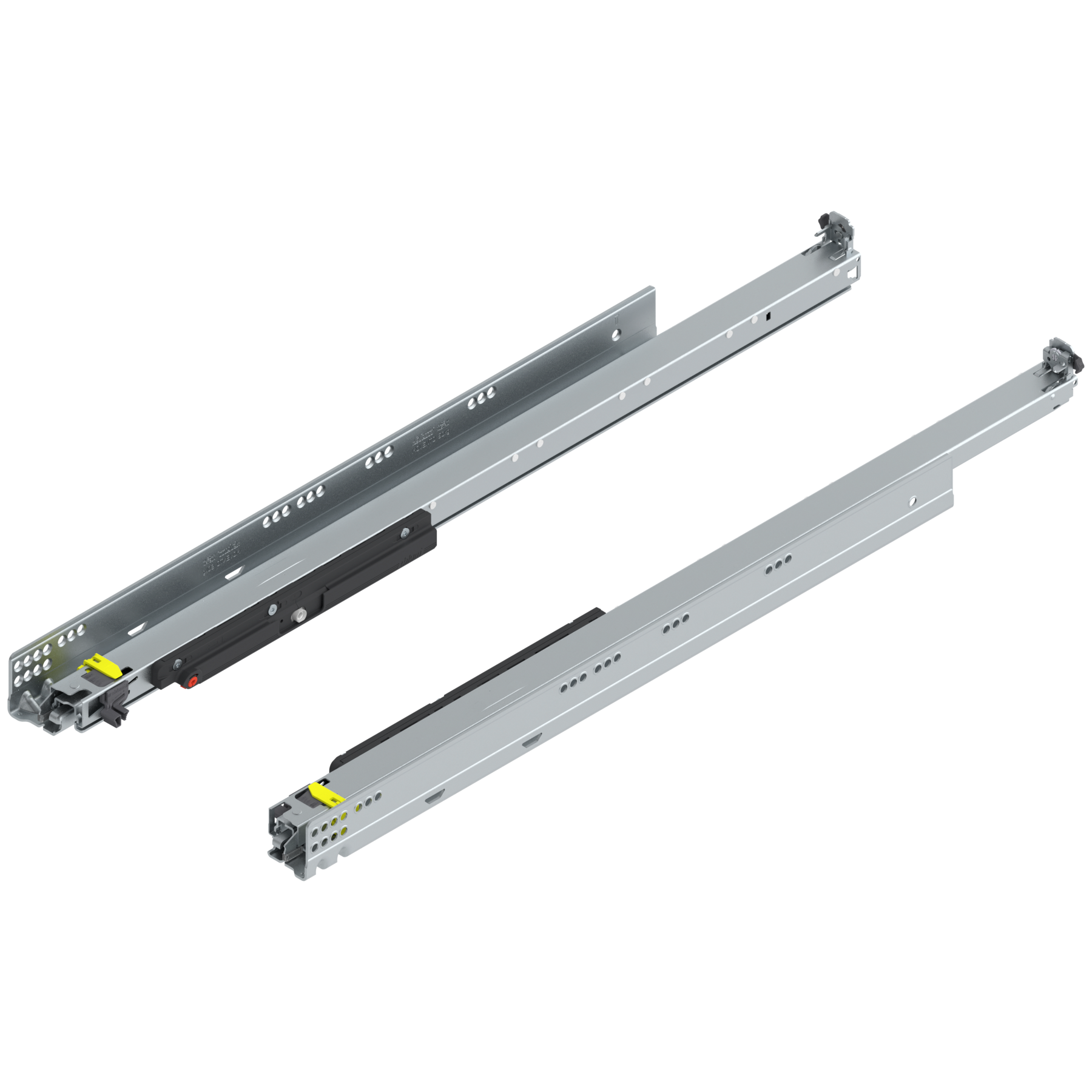 MOVENTO z TIP-ON, pełny wysuw, prowadnica, 60 kg, dł.=750 mm, wymaga sprzęgła, lewa/prawa, cynkowana