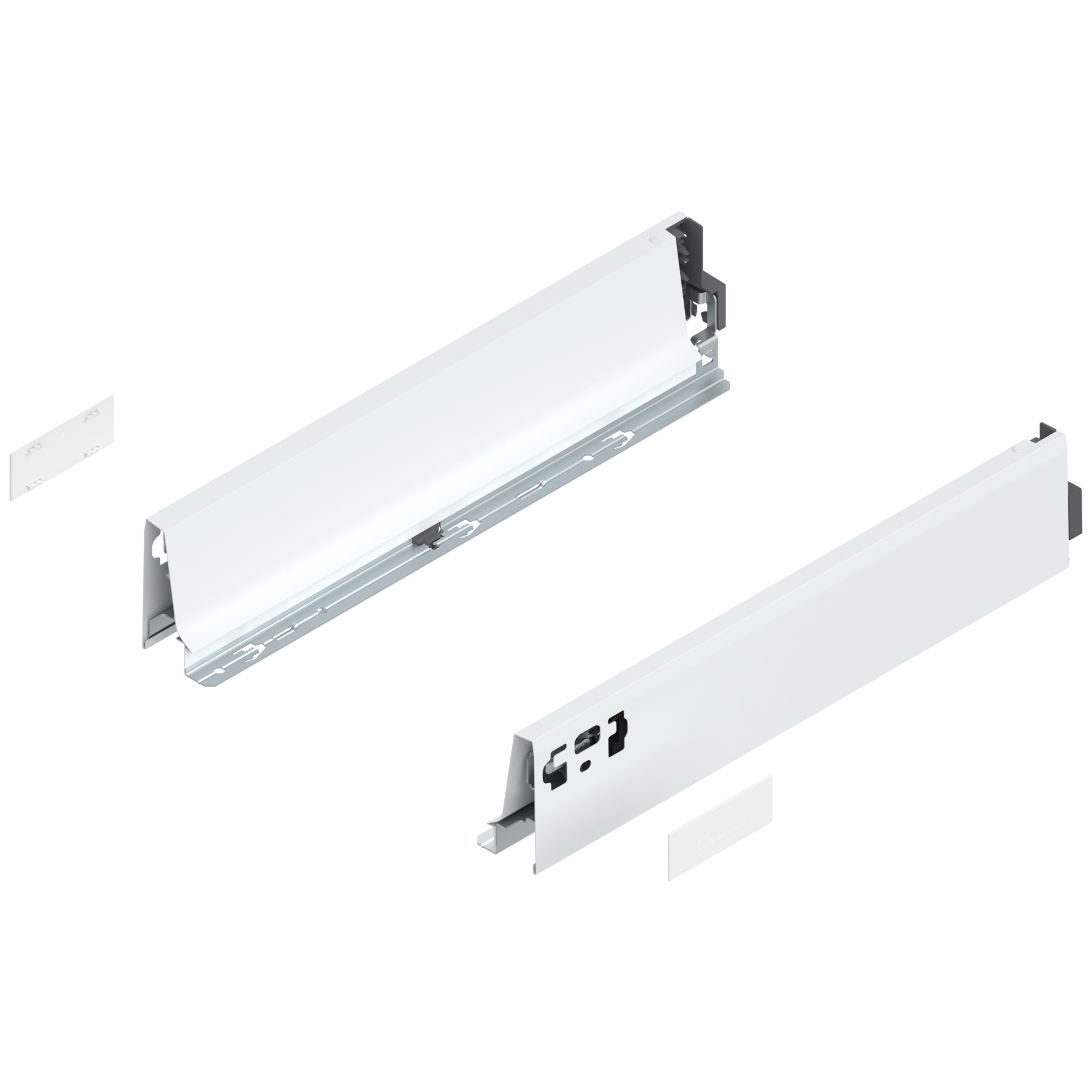 Bok szuflady TANDEMBOX, wysokość M (83 mm), dł.=400 mm, lewy/prawy, do TANDEMBOX intivo/antaro , biała