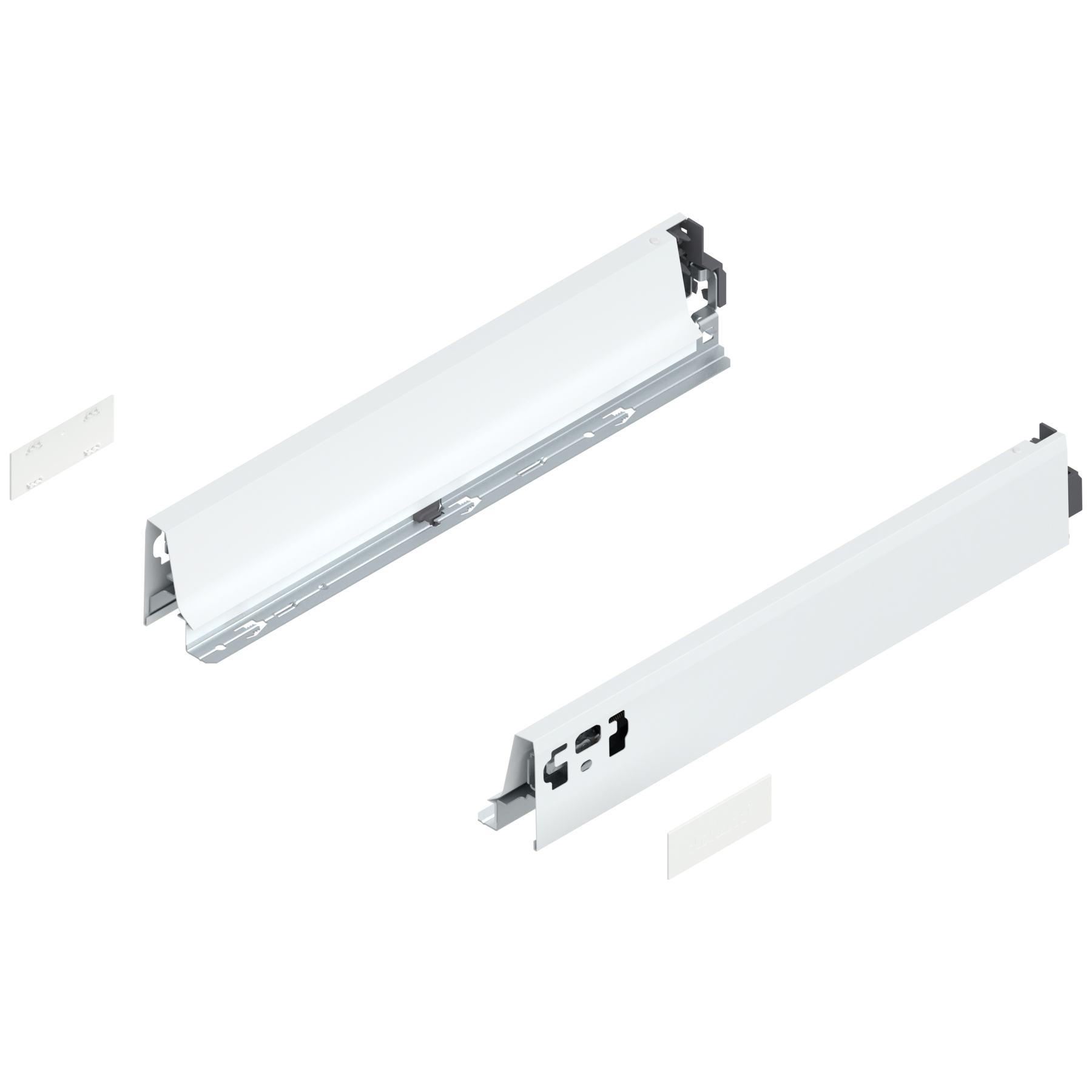 Bok szuflady TANDEMBOX, wysokość N (68 mm), dł.=400 mm, lewy/prawy, do TANDEMBOX intivo/antaro , biała