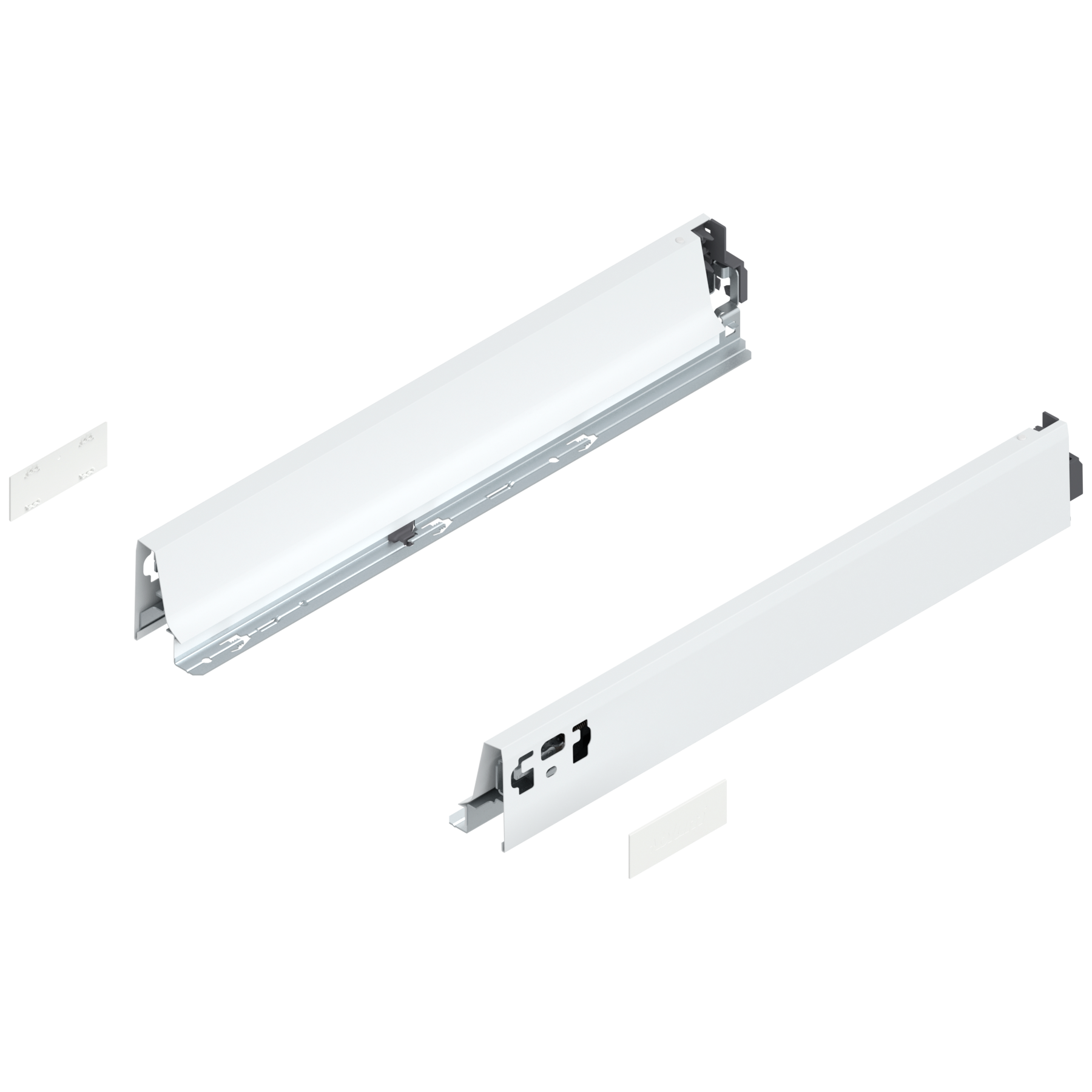 Bok szuflady TANDEMBOX, wysokość N (68 mm), dł.=450 mm, lewy/prawy, do TANDEMBOX intivo/antaro , biała