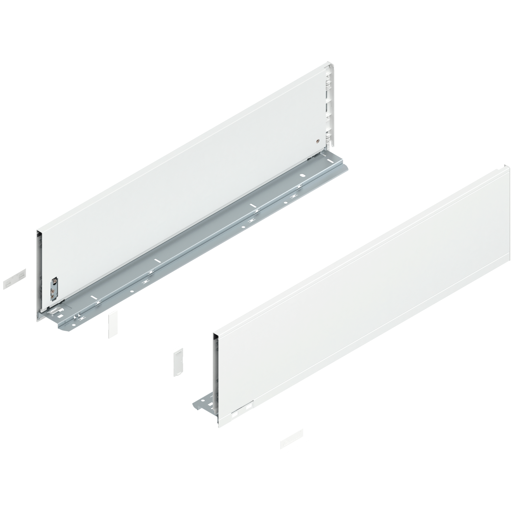 Bok szuflady LEGRABOX, wysokość C (177 mm), dł.=650 mm, lewy/prawy, do LEGRABOX pure, jedwabiście biały mat
