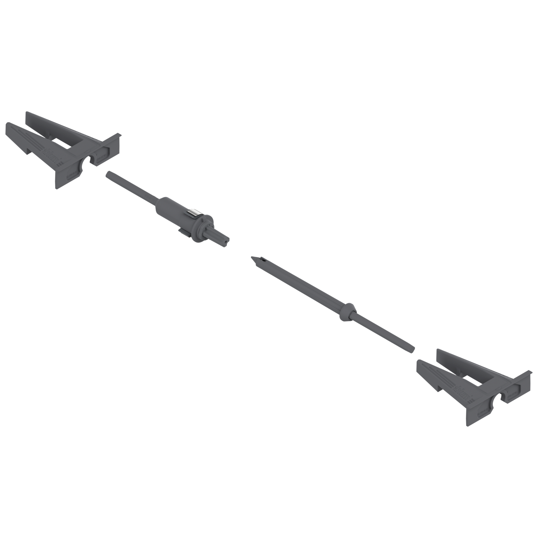 Sprzęgło TIP-ON i uchwyt, R7037 ciemnoszara