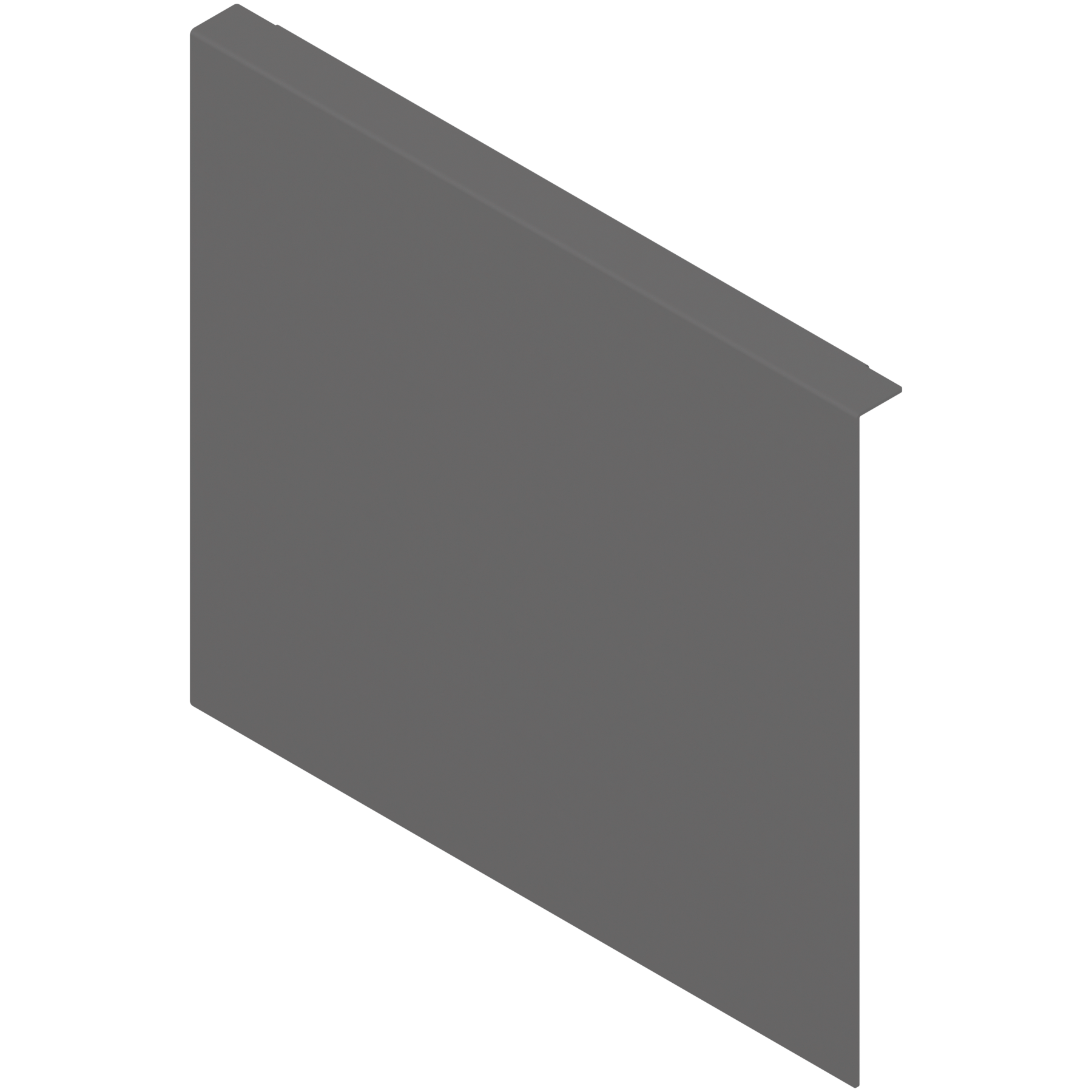 AMBIA-LINE adapter do montażu ramy do drewnianej ścianki tylnej do szuflady z wysokim frontem, do LEGRABOX/MERIVOBOX wysokość F, stal, antracyt mat