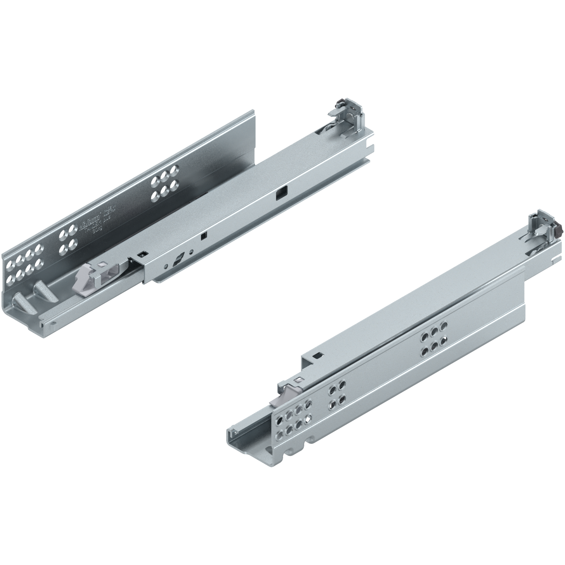 TANDEM do TIP-ON Pełny wysuw, Prowadnica, 30 kg, dł.=300 mm, wymaga sprzęgła, lewa/prawa, cynkowana