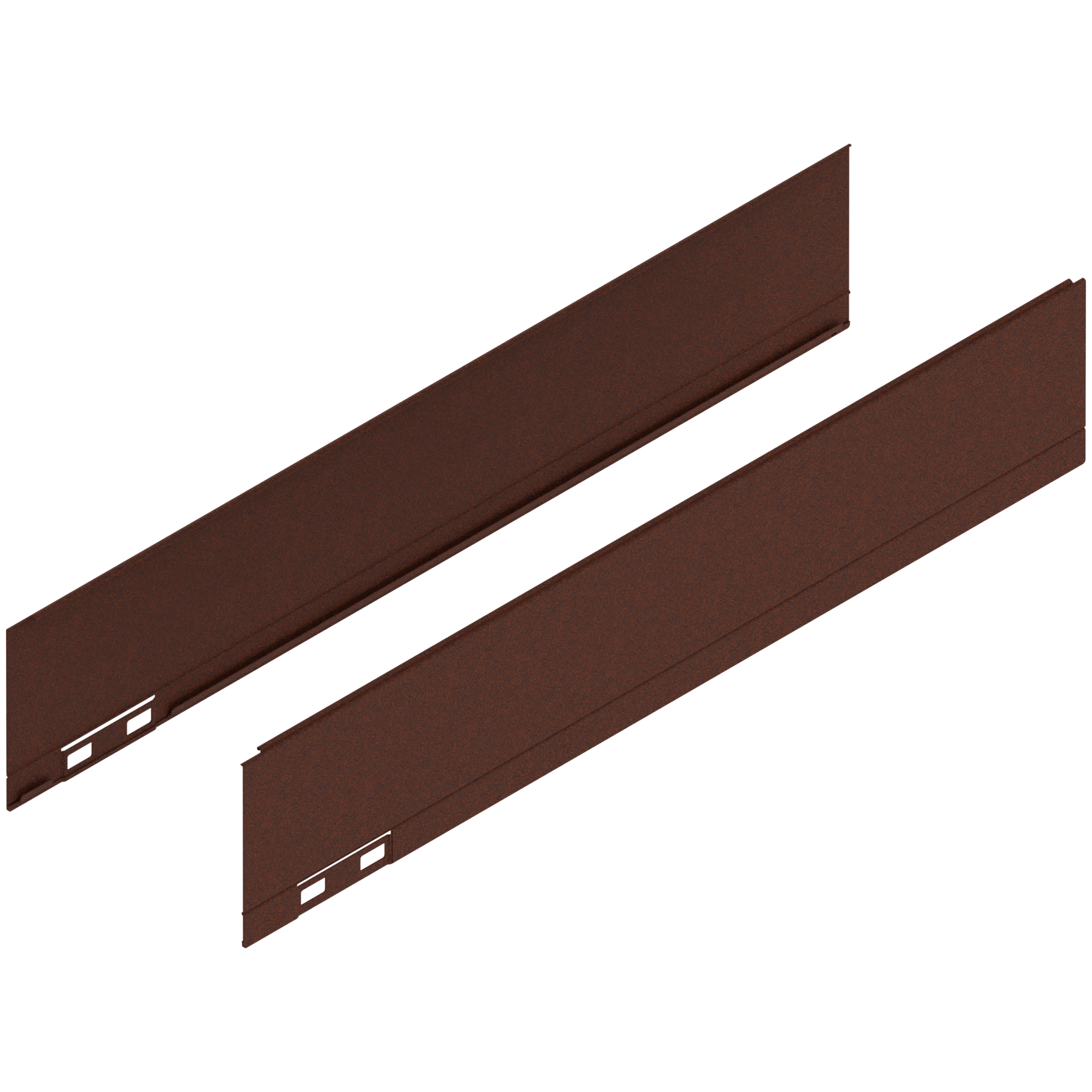 LEGRABOX Element dekoracyjny, wysokość M (90.5 mm), dł.=450 mm, prawy+lewy, noble rust